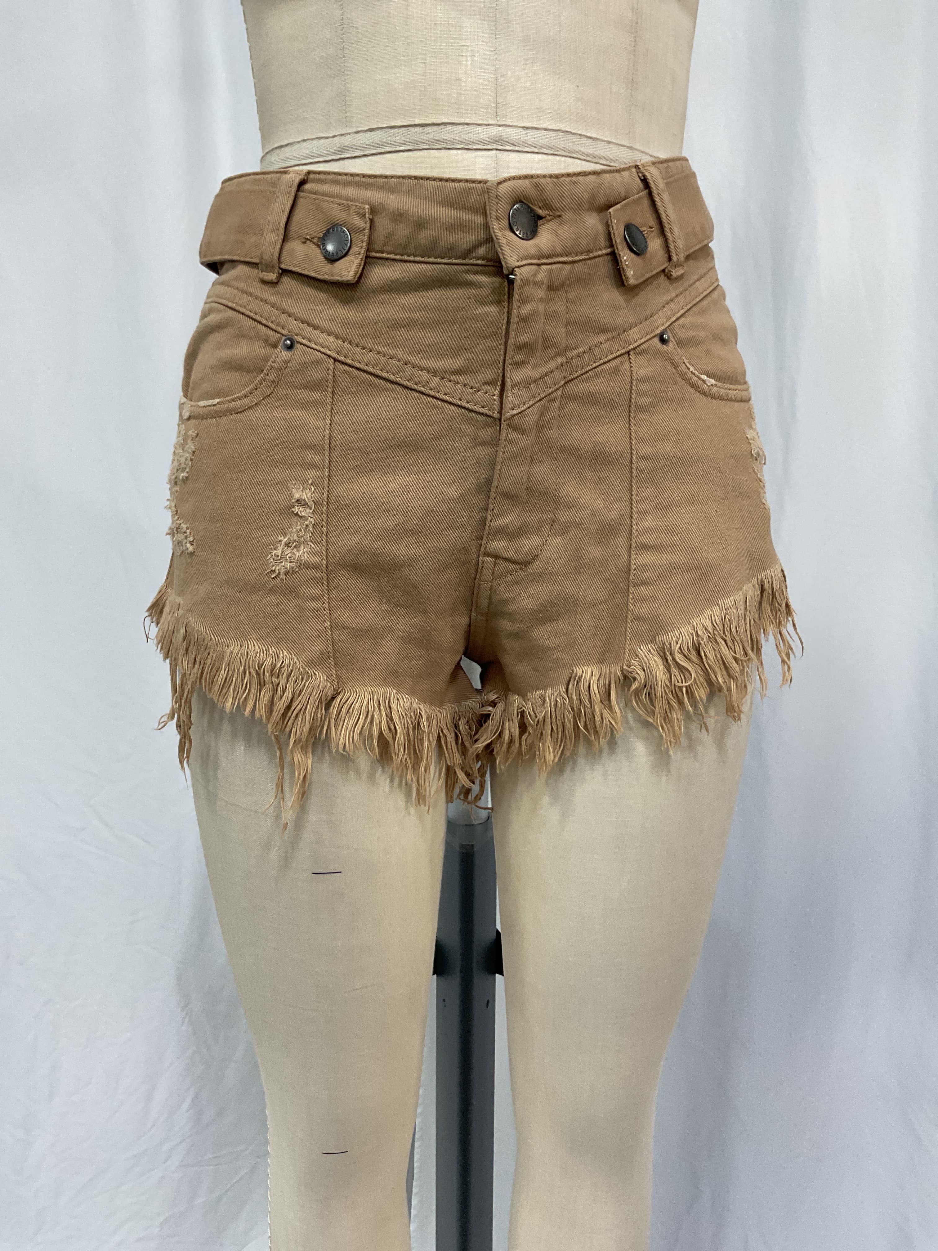 Retrofete X Revolve Tessa Shorts In Camel - Image 2