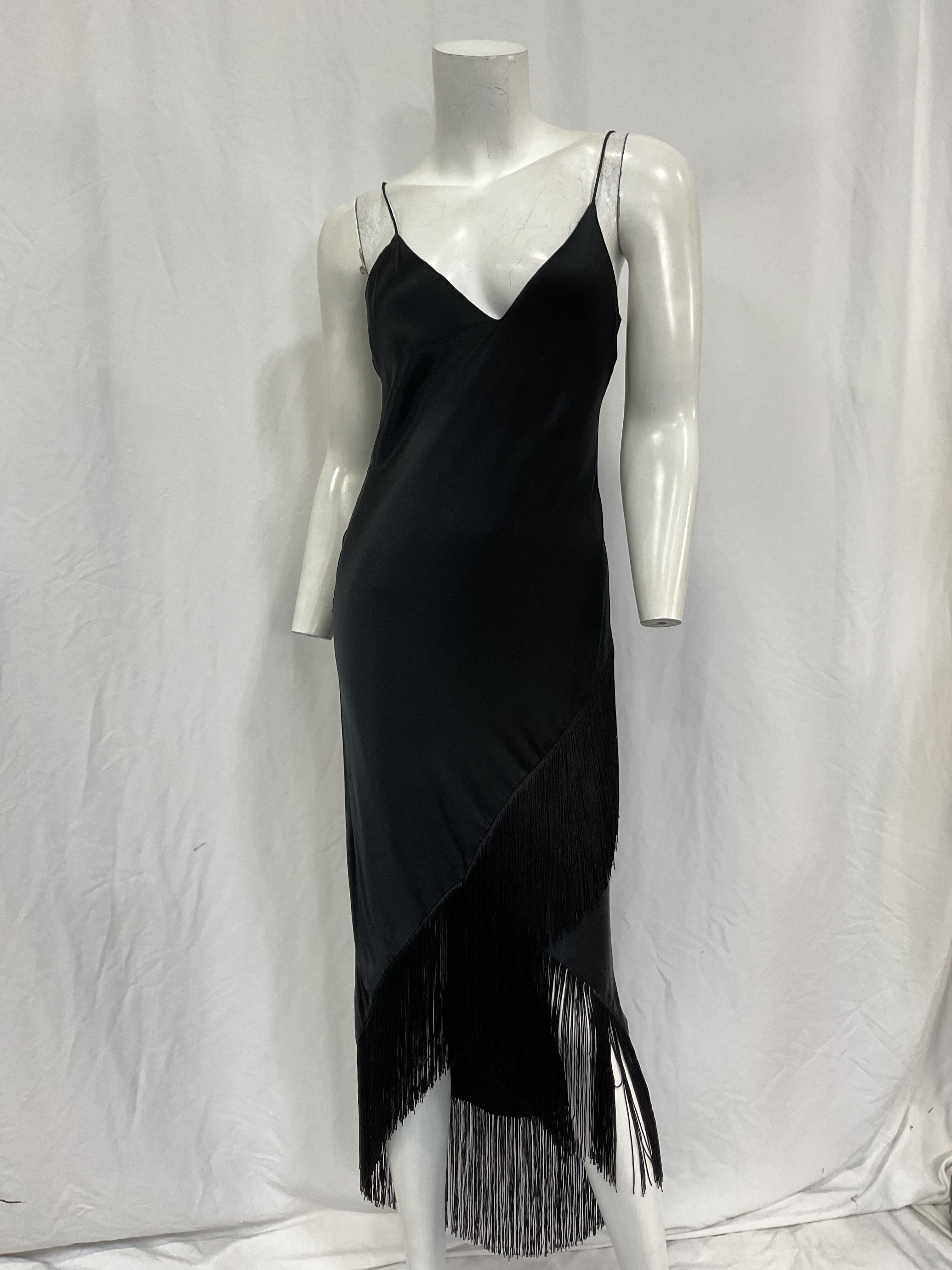 Dennis Fringe & Silk Dress - Image 2