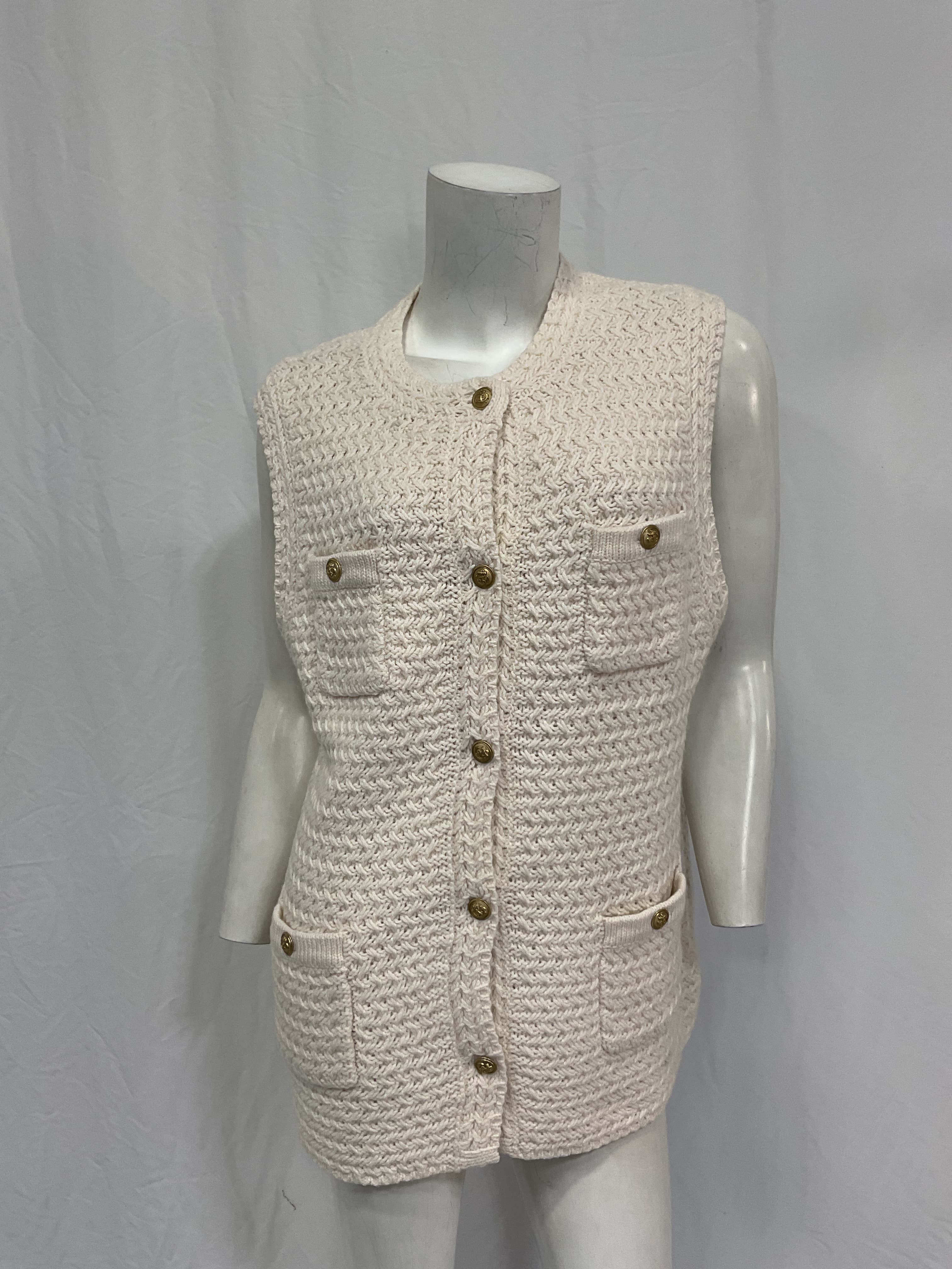 Ecru Elisabeth Sweater Vest - Image 2