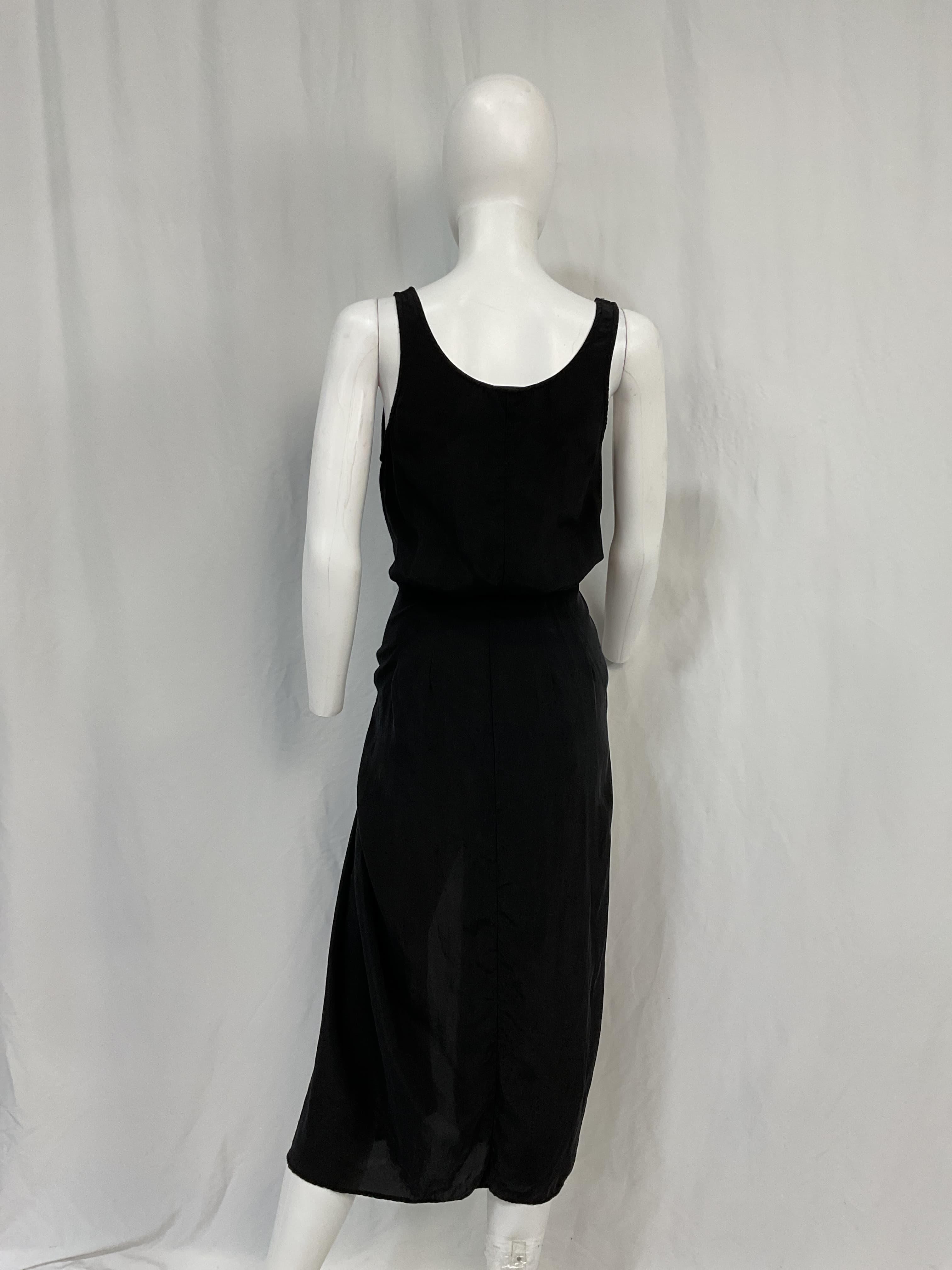 The D K Wrap Midi Dress In Black - Image 3