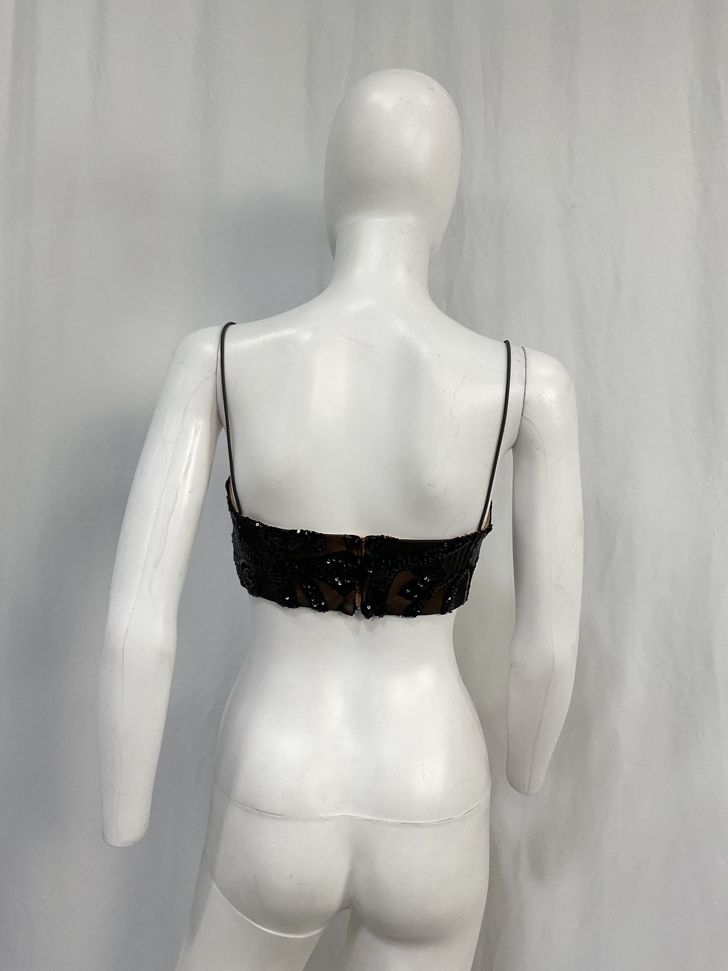 Mon Cherie Crop Top In Black - Image 4
