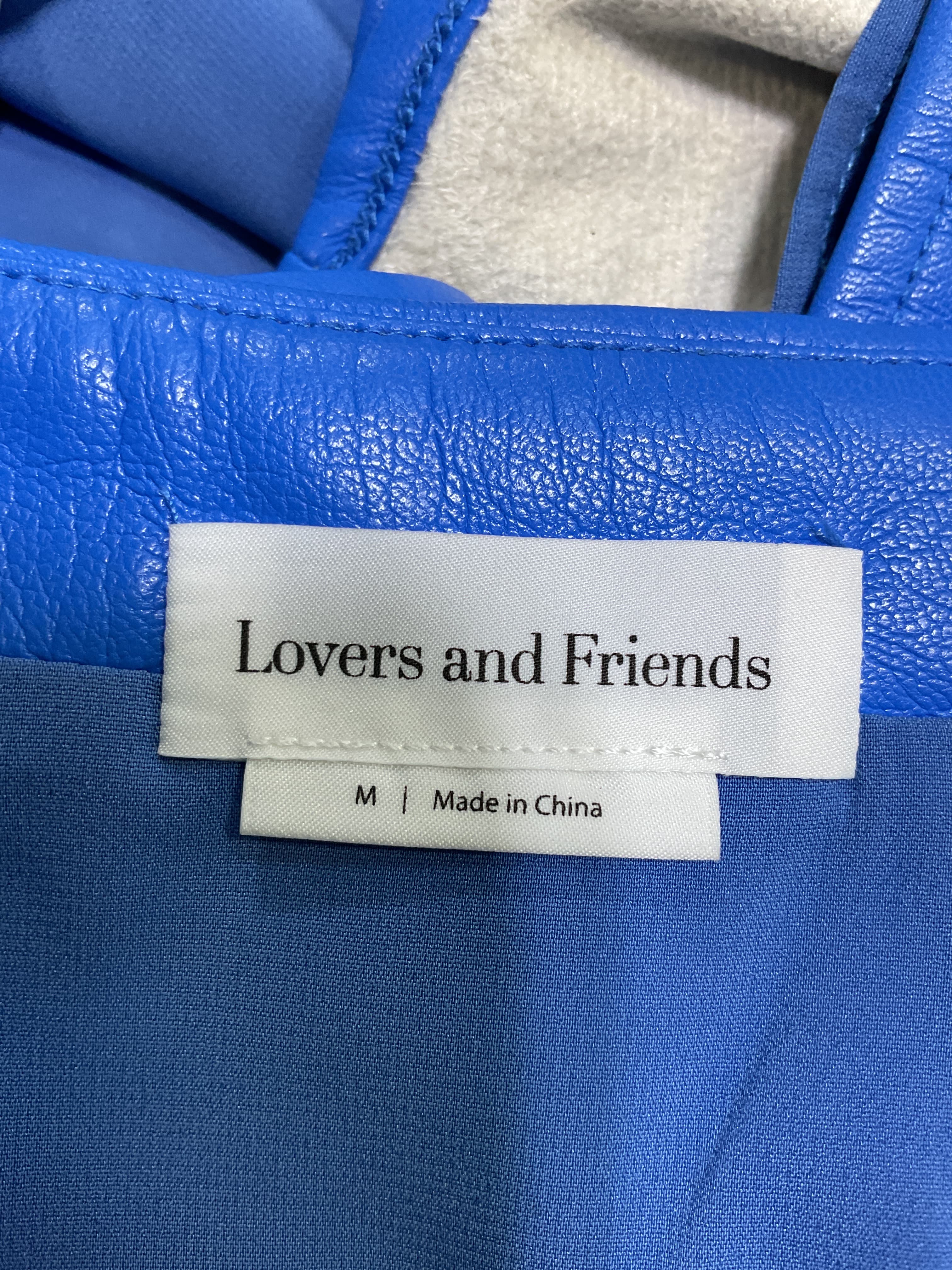 Kya Faux Leather Skirt In Royal Blue - Image 4