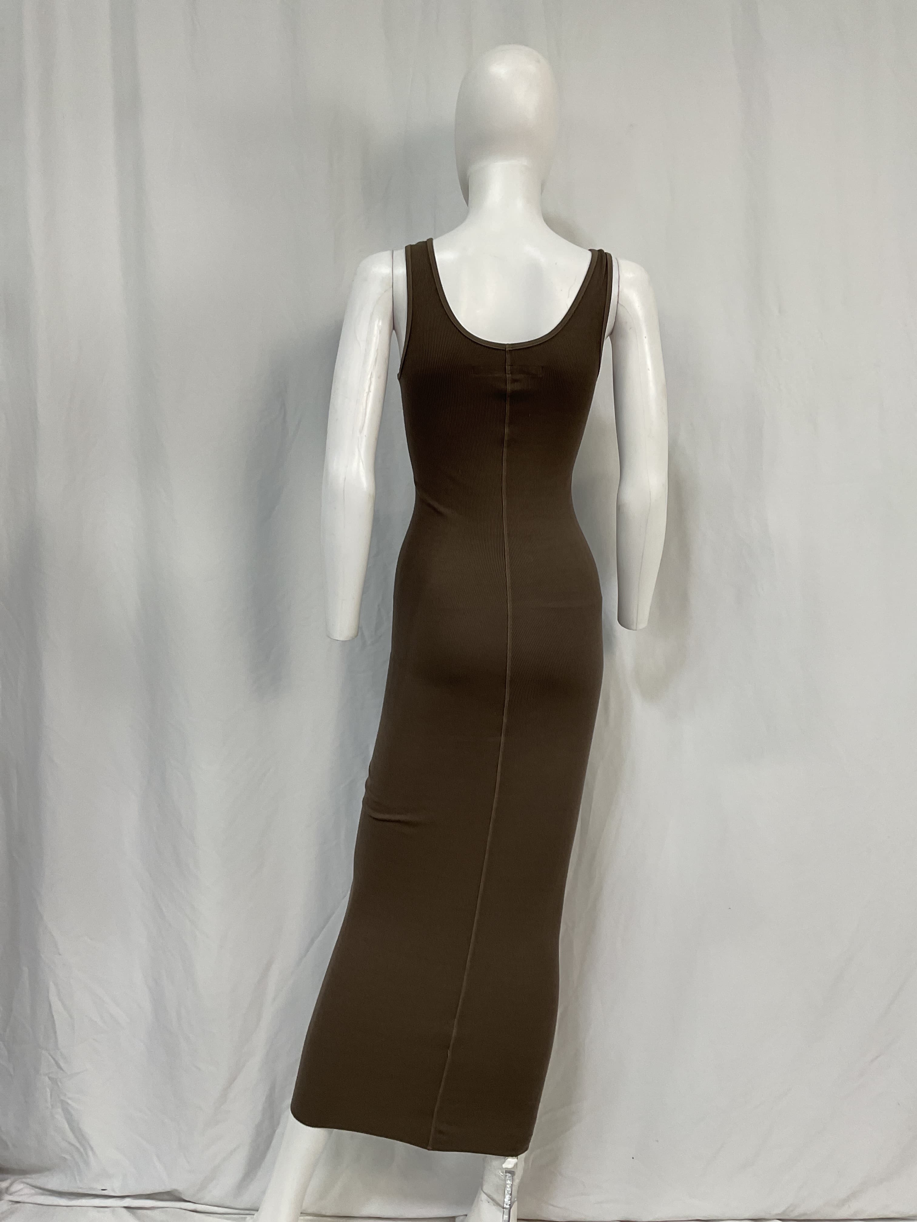 Maxi Tank Dress In Mushroom - Image 3
