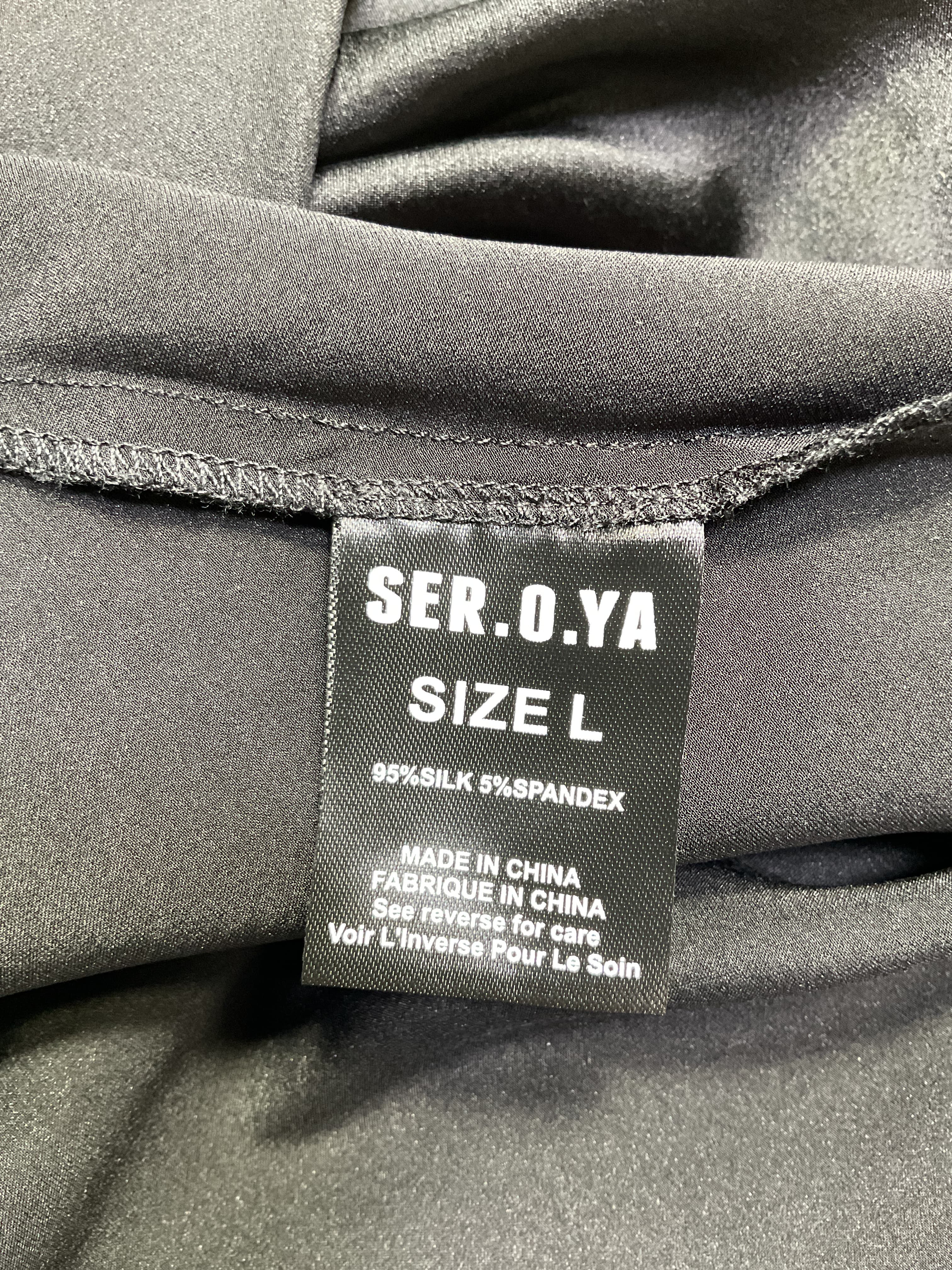 Emma Silk Dress In Black - Image 3