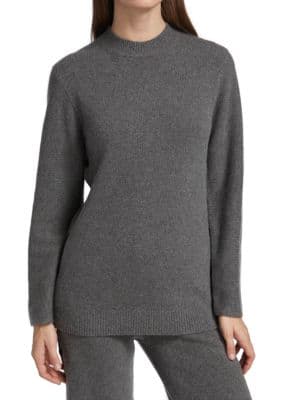 Button Detail Tunic Sweater - Image 1