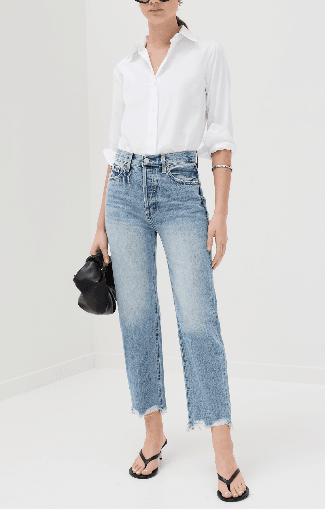 Denim Cassie Crop Jeans - Image 1