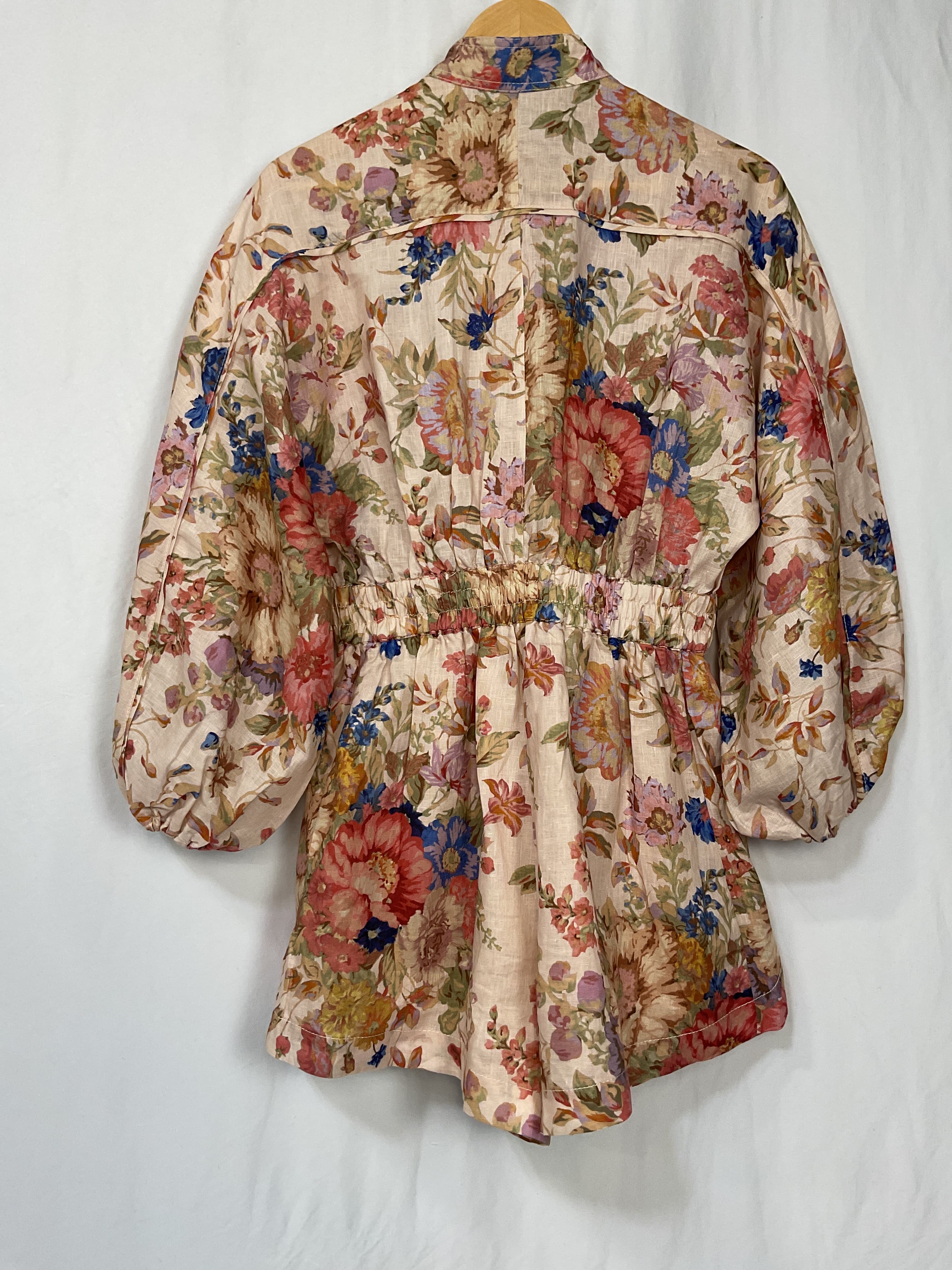 August Linen Floral Romper - Image 2