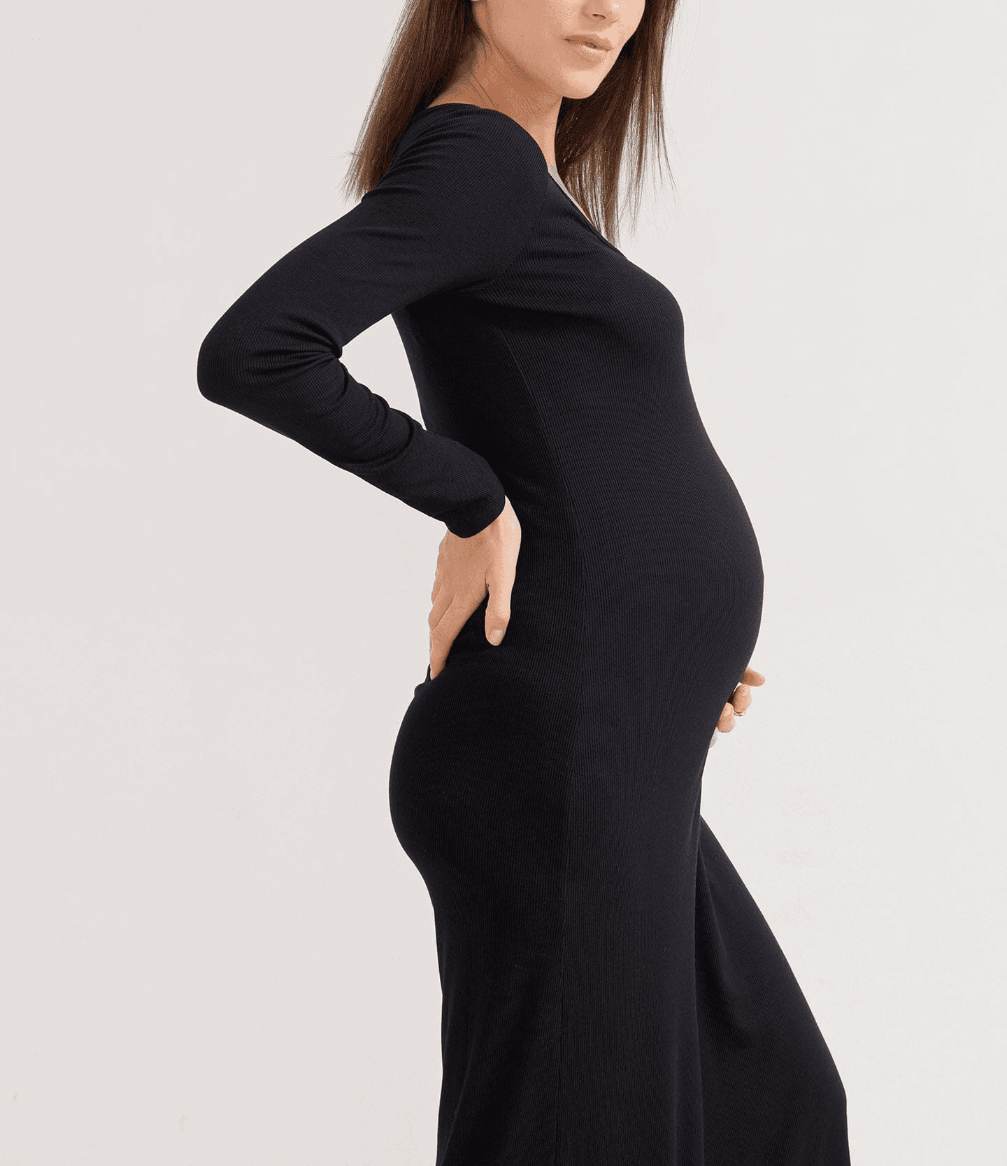 The Longsleeve Rib Dress - Image 1