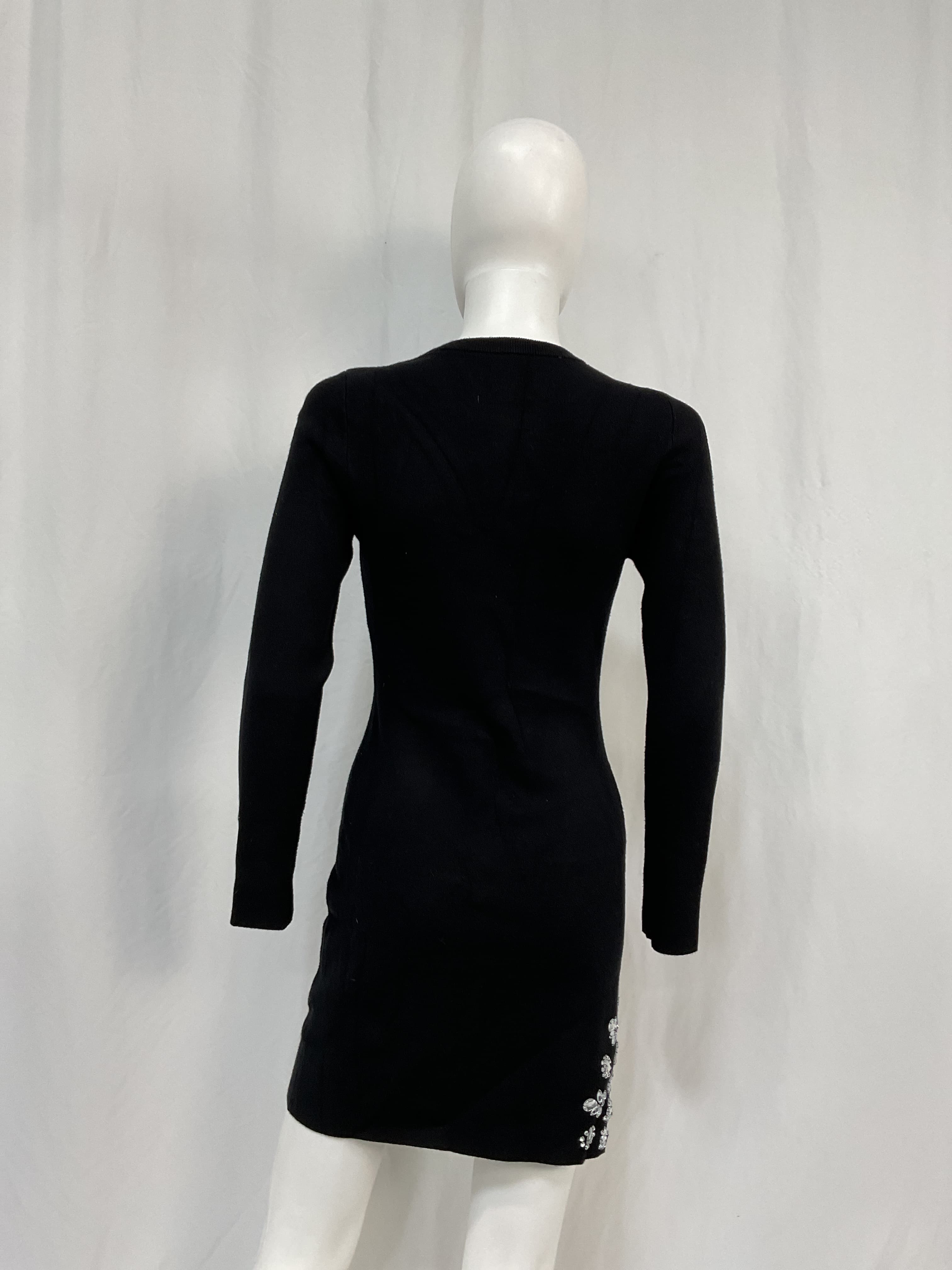 Reid Mini Dress In Black - Image 4