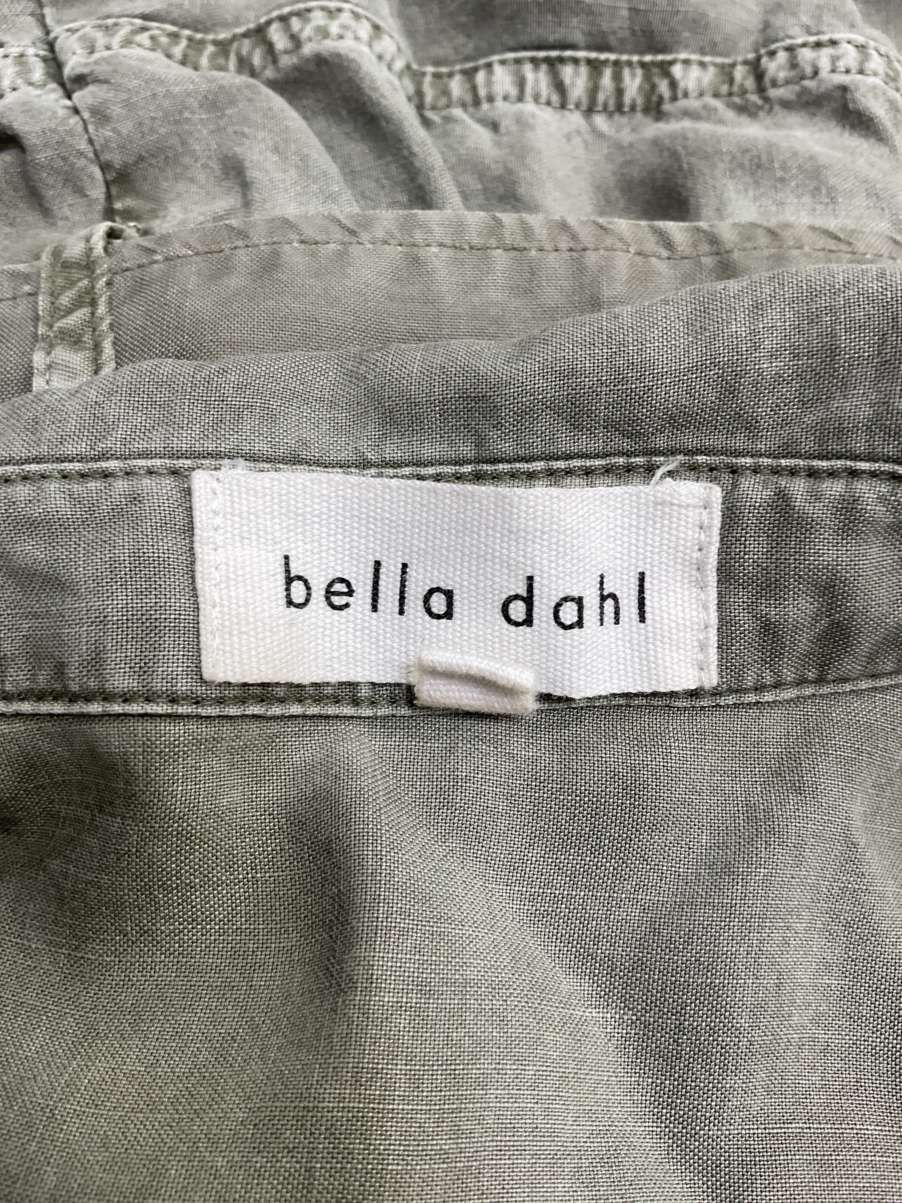 Rolled Hem Utility Romper In Soft Army - Image 4