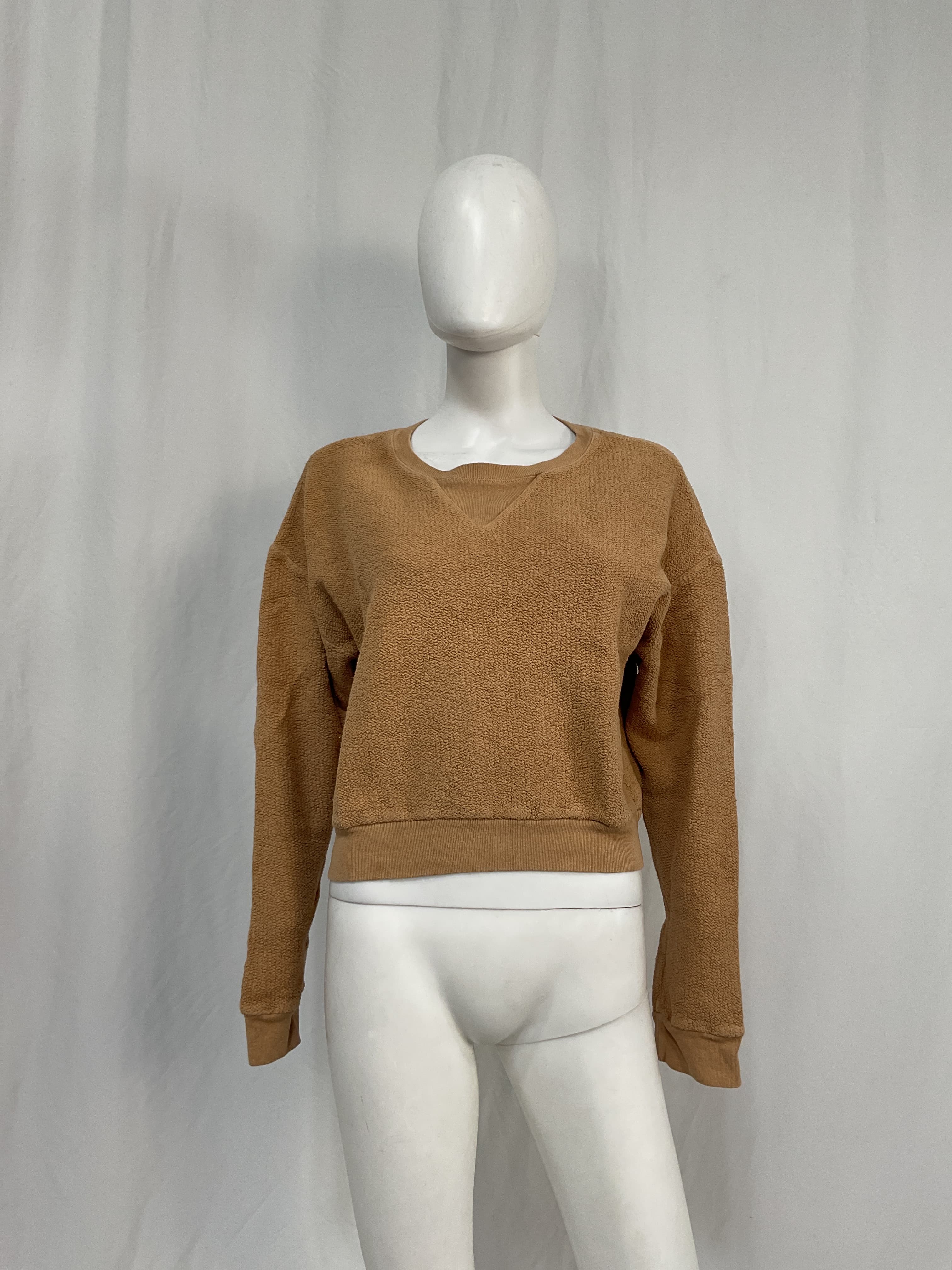 Teddy Fleece Cropped Sweatshirt - Image 2