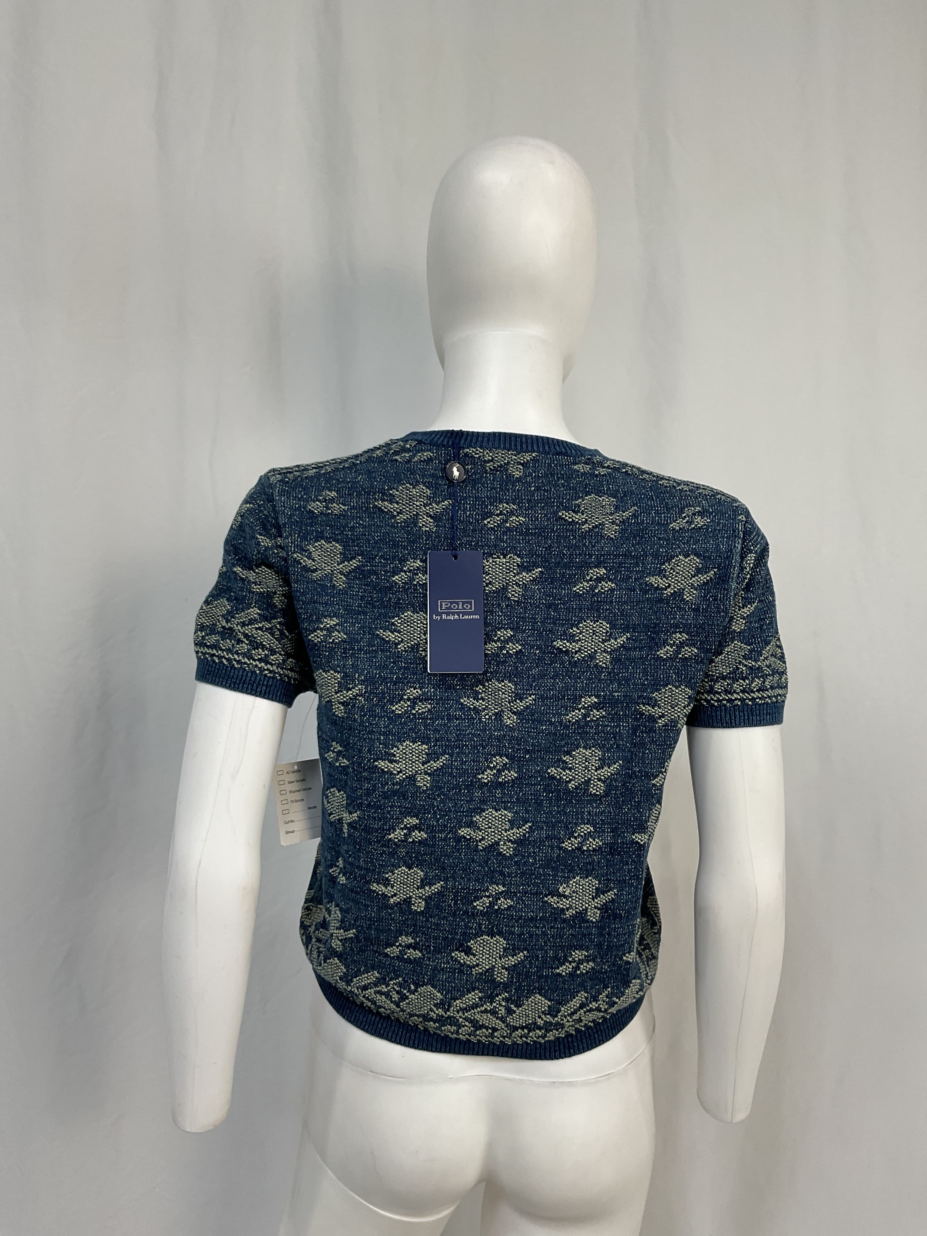 Lauren Ralph Lauren Floral Cotton Short-Sleeve Sweater - Image 3