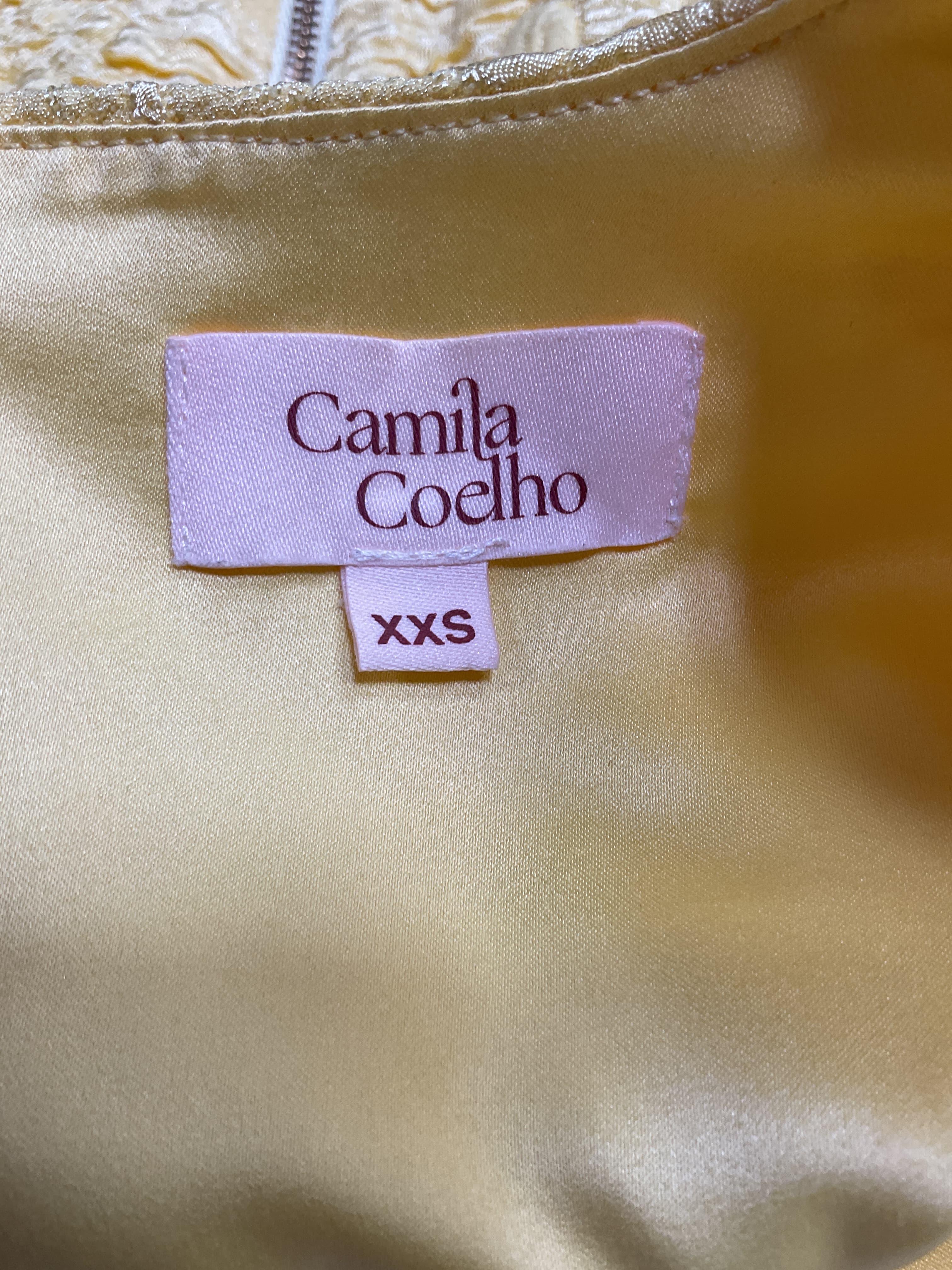 Kahlo Crop Top In Buttercream Yellow - Image 3