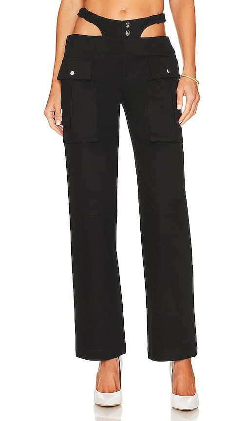 Zenna Cargo Pant In Black - Image 1