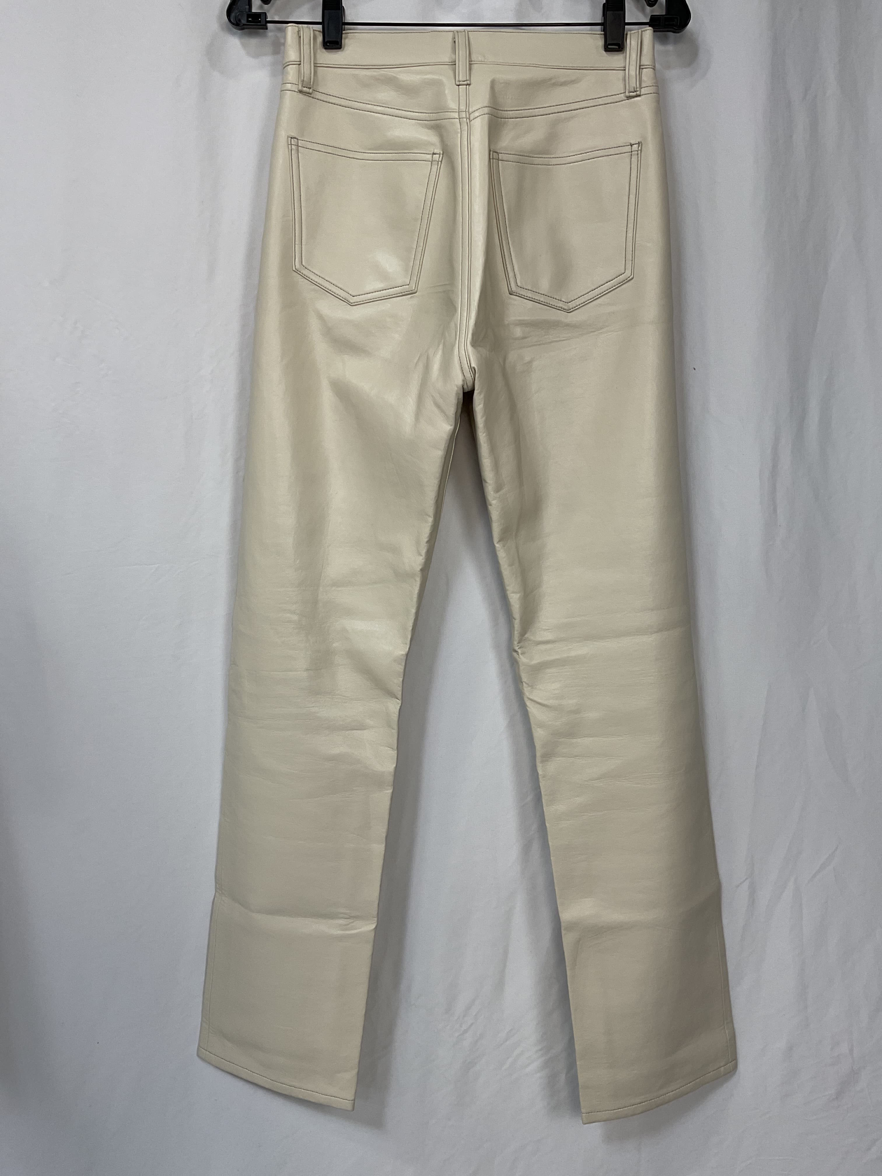 Recycled Leather 90's Pinch Waist Pant - Image 2
