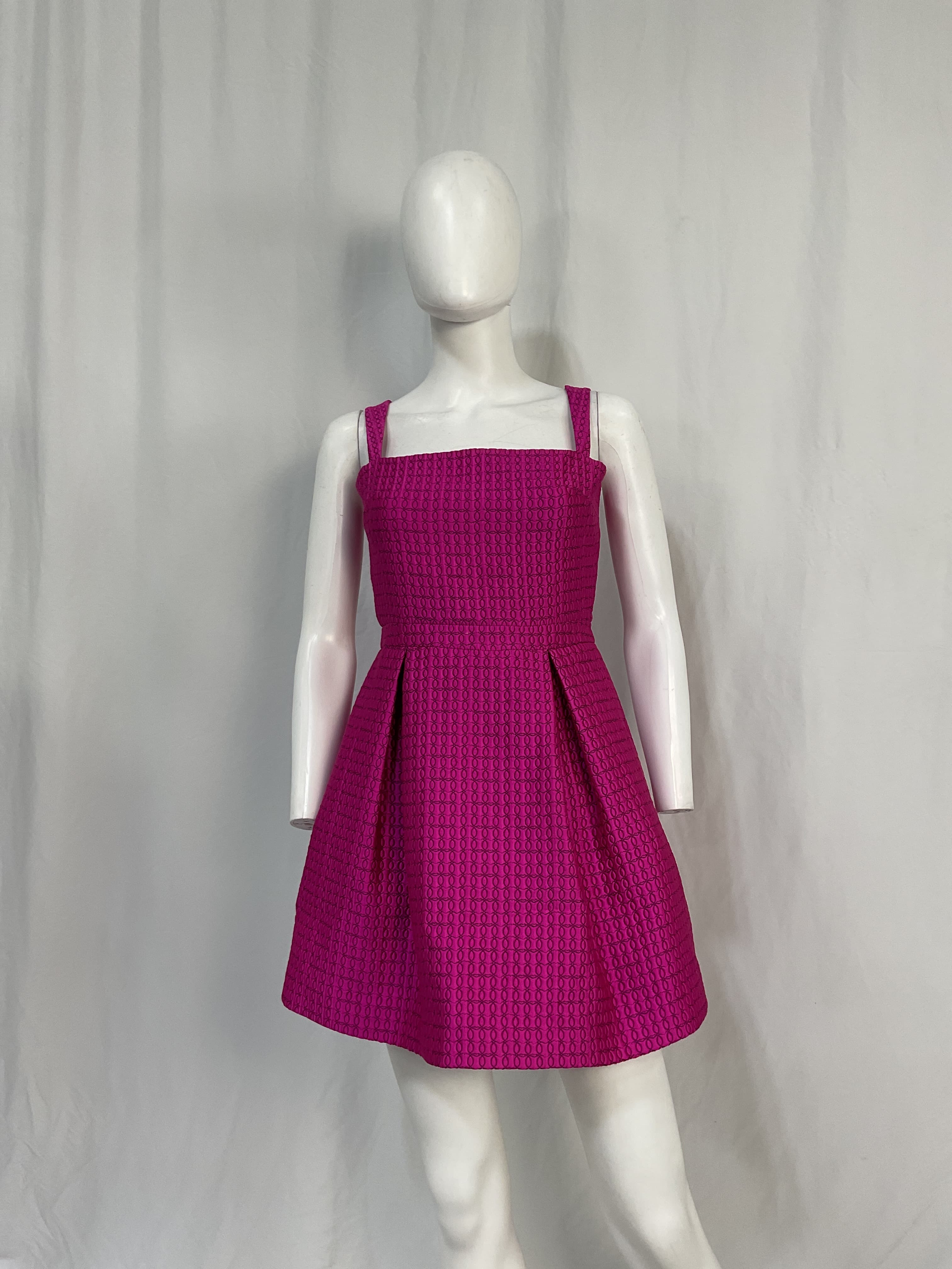 Arie Dress In Fuchsia - Image 2
