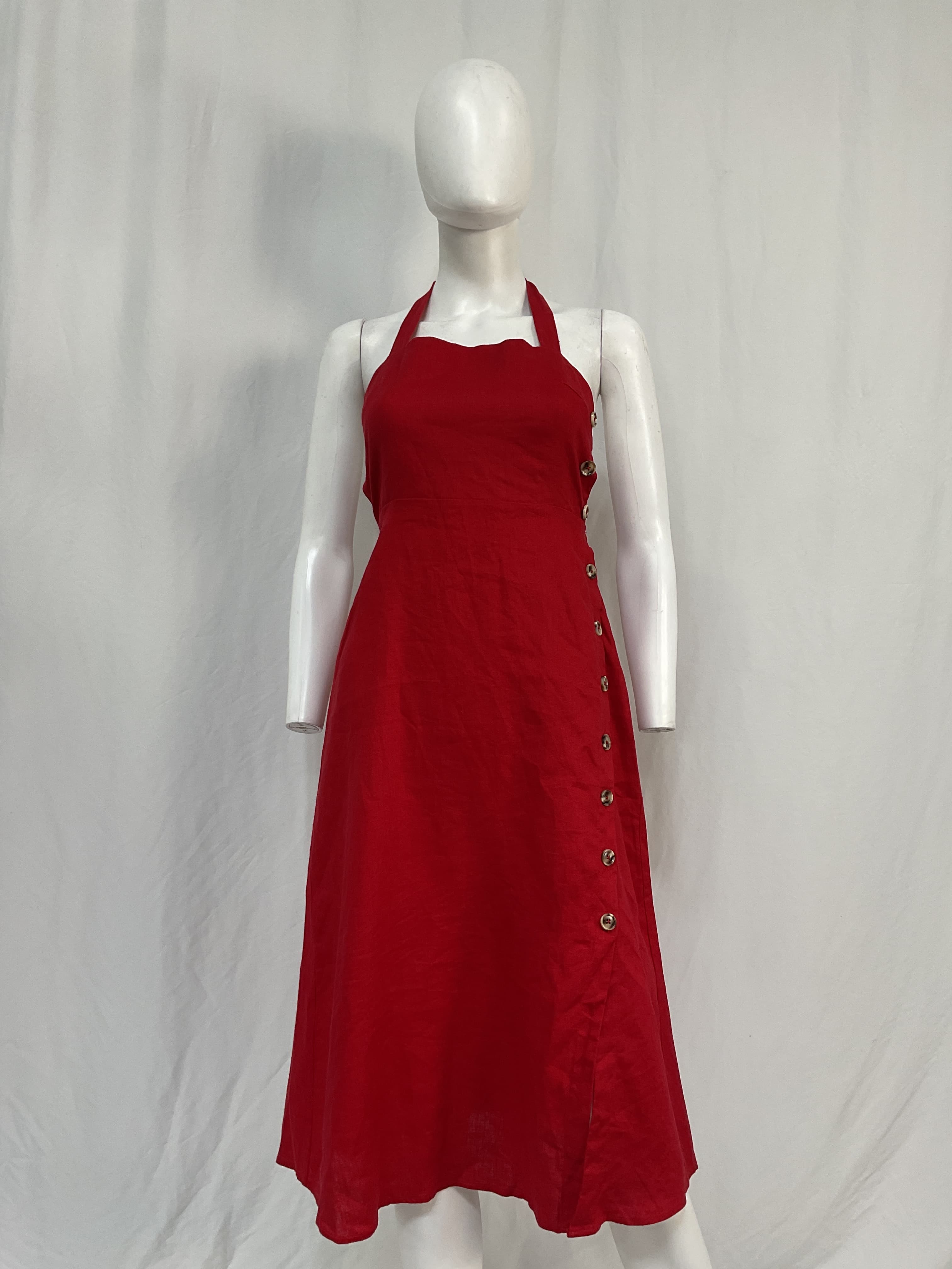 Mar Linen Midi Dress - Image 2
