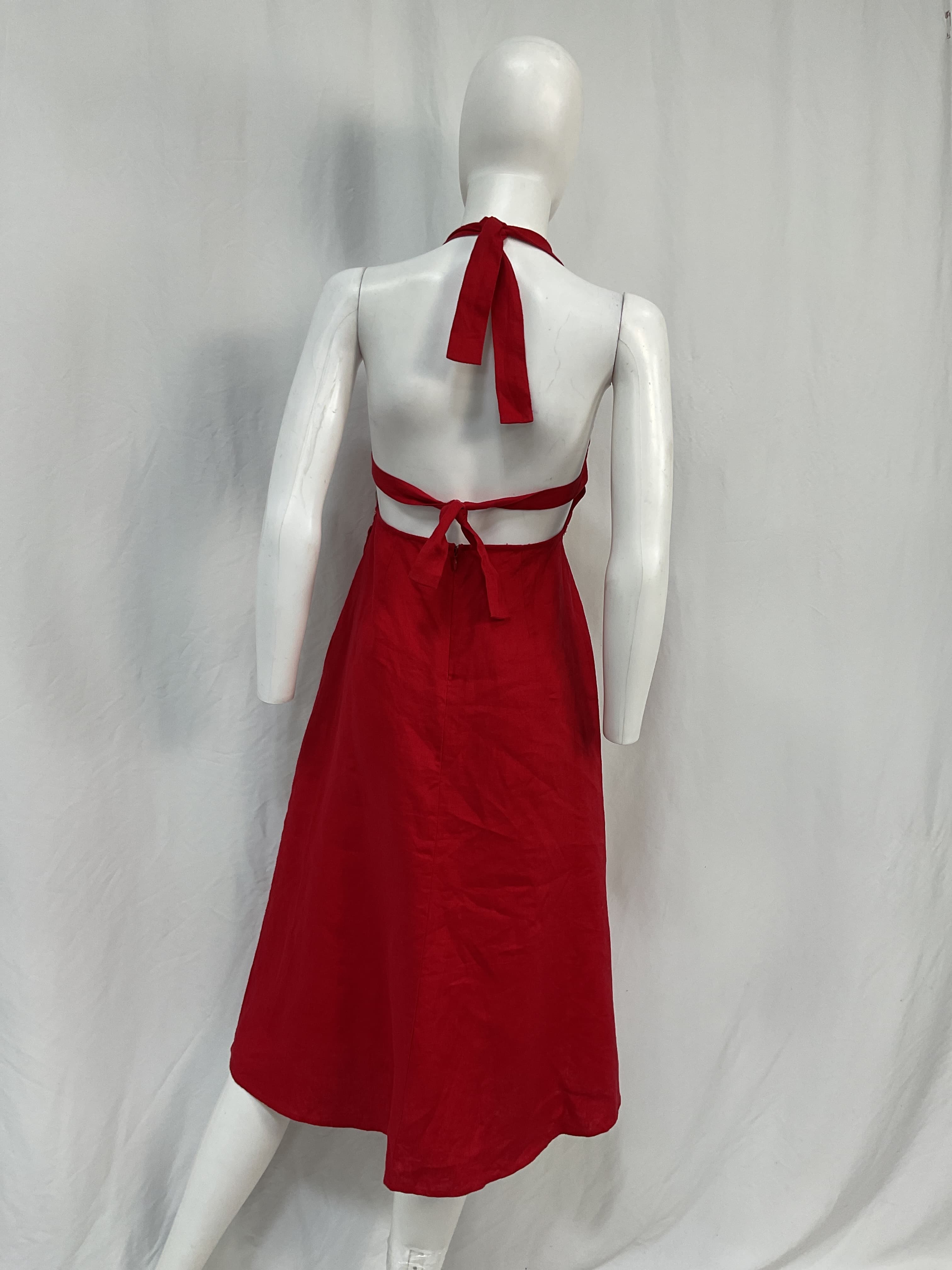Mar Linen Midi Dress - Image 3