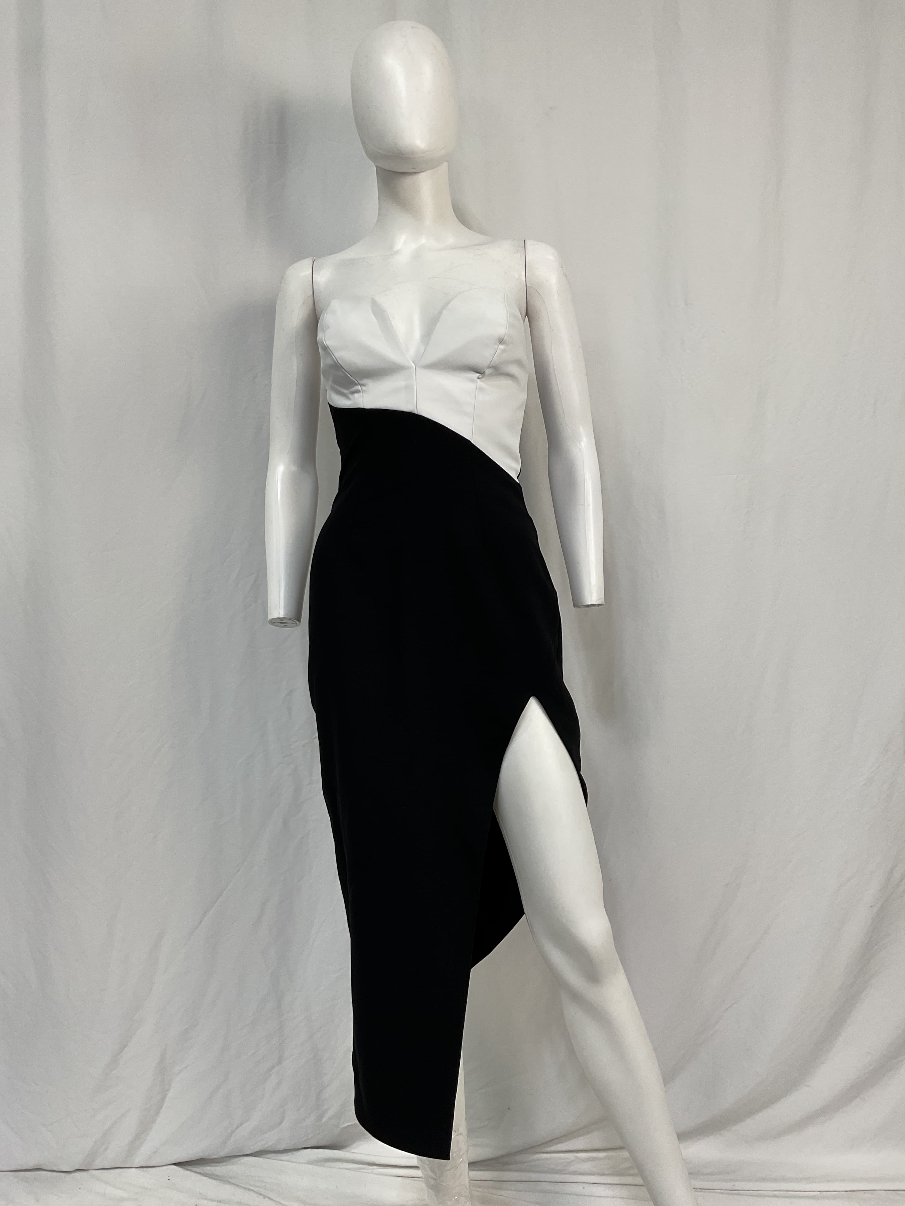 Soiree Dress In Black & Ivory - Image 2