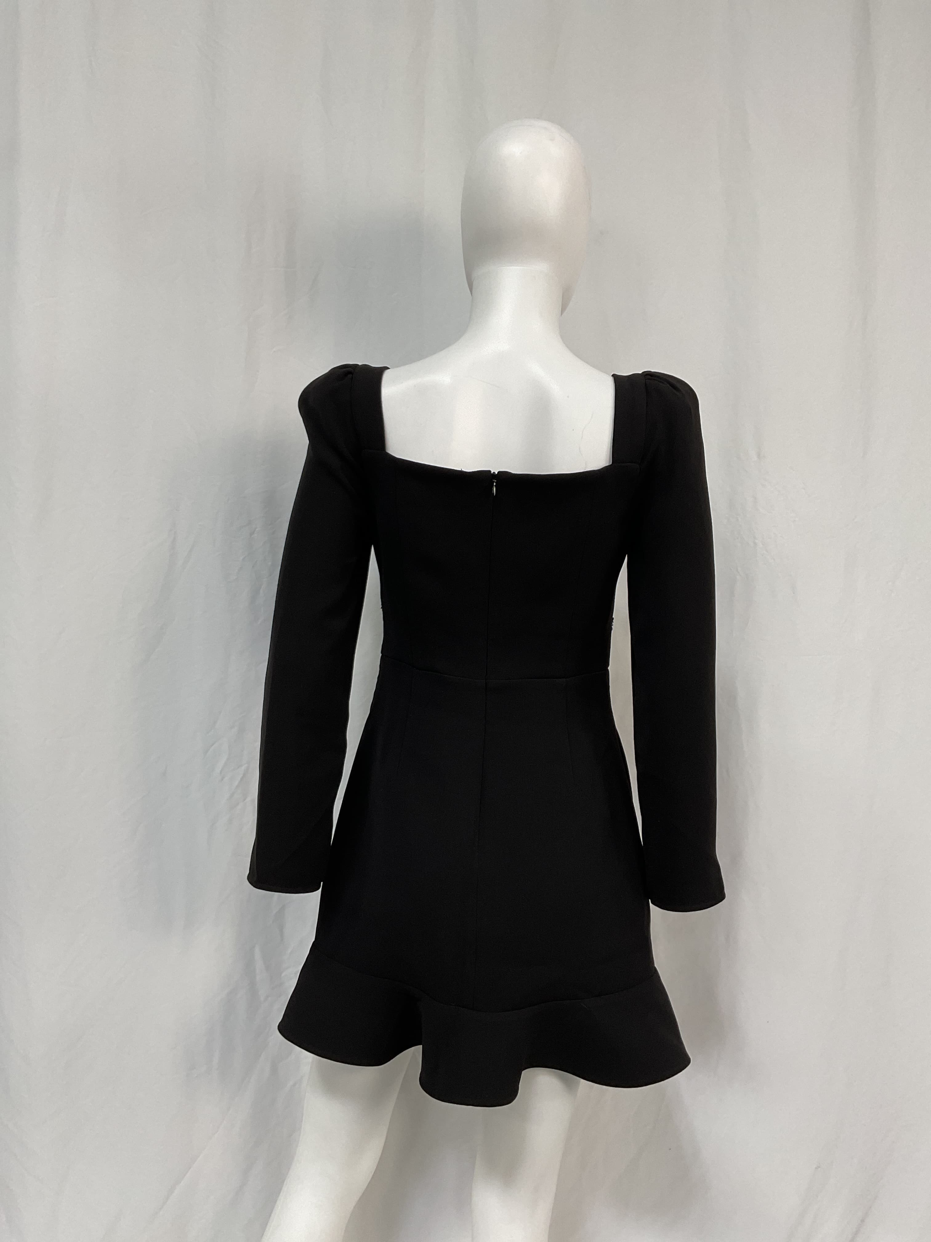 Crystal-Embellished Ruffled Crepe Mini Dress - Image 2