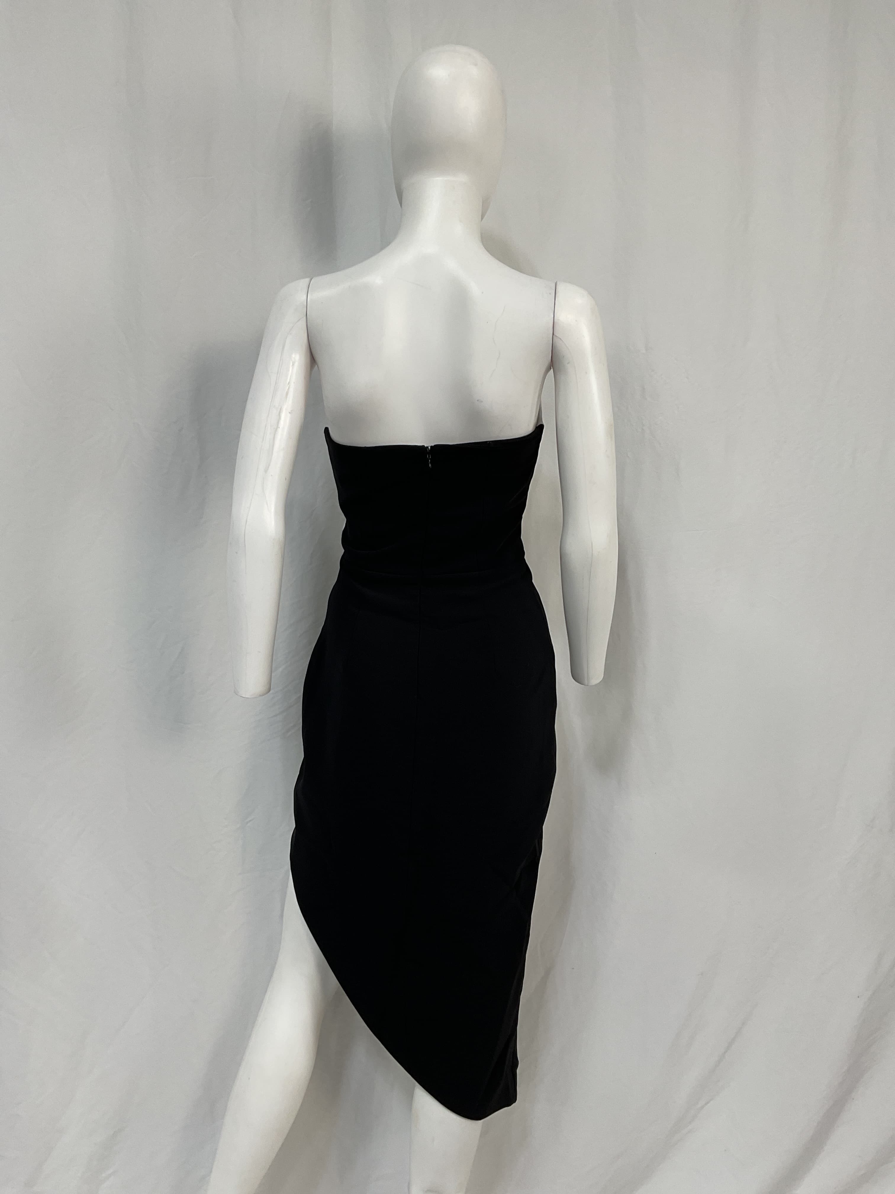 Soiree Dress In Black & Ivory - Image 3