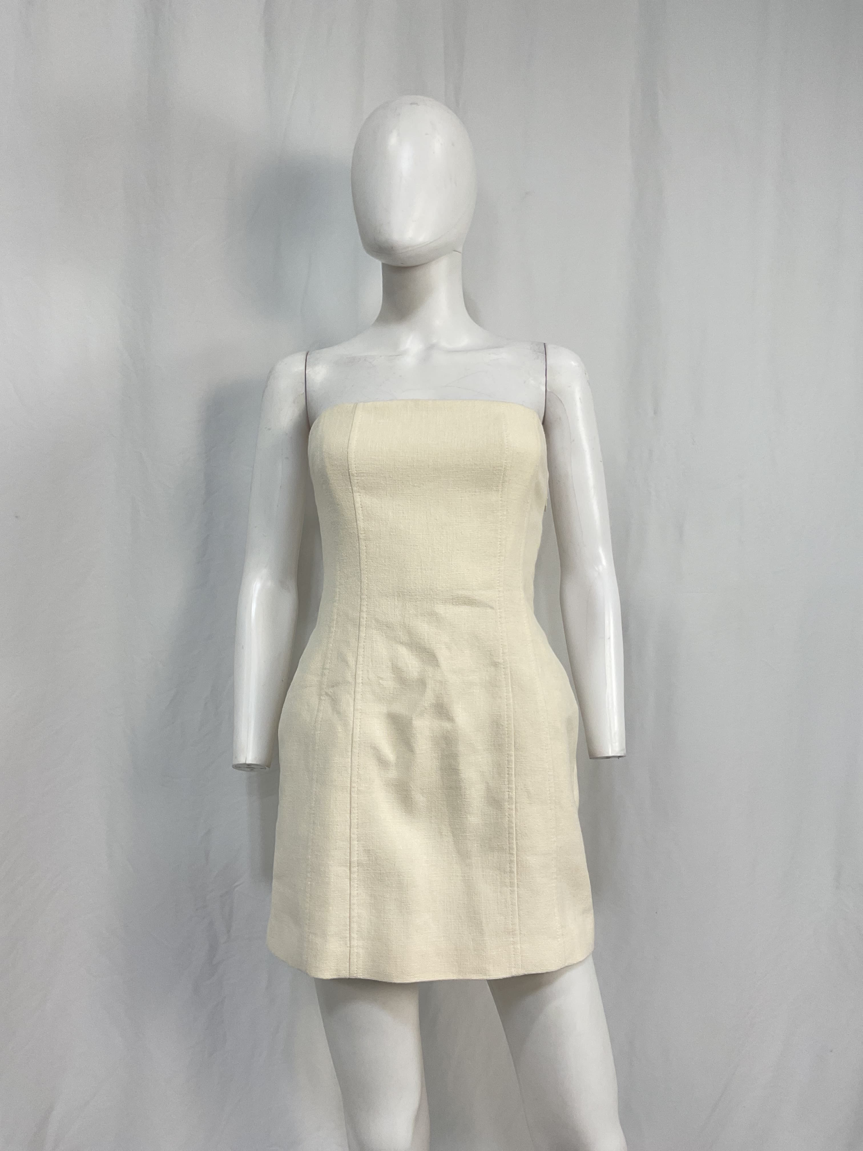Elsie Dress In Ecru - Image 2