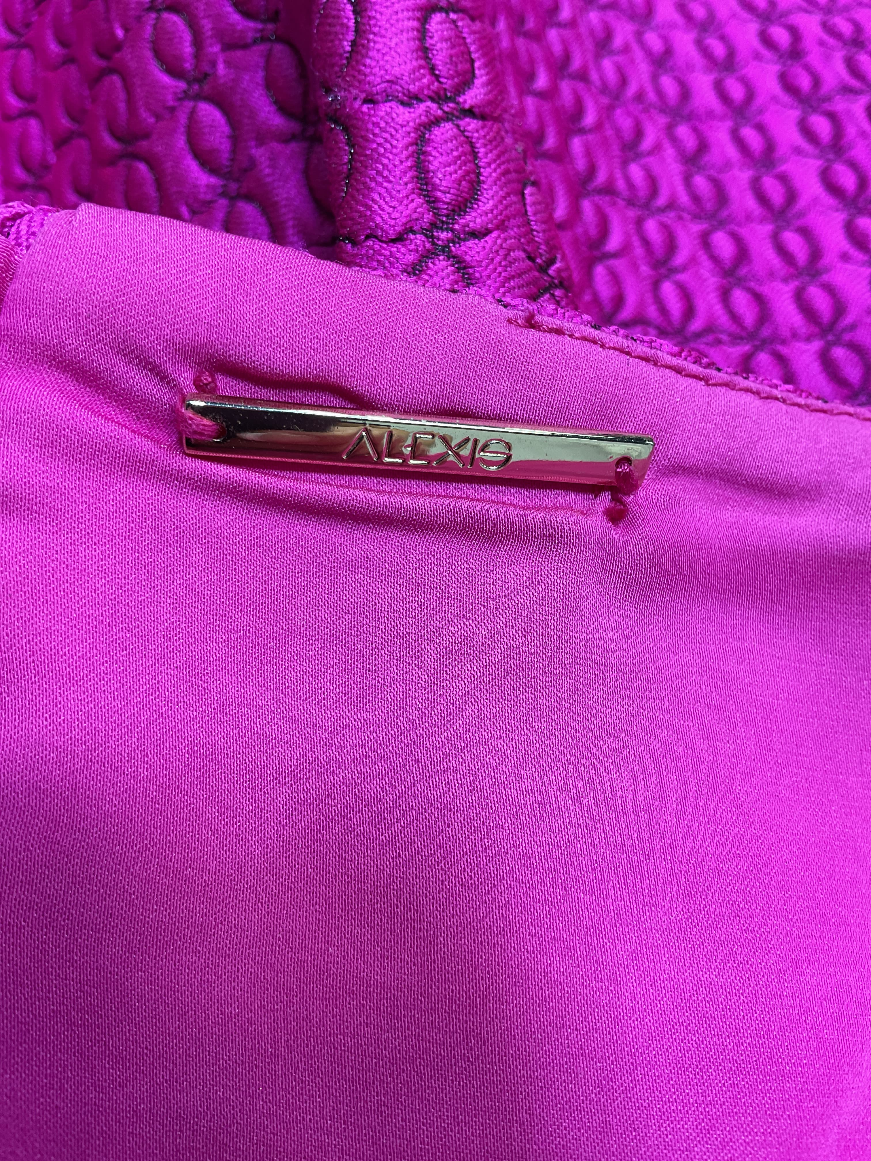 Arie Dress In Fuchsia - Image 3