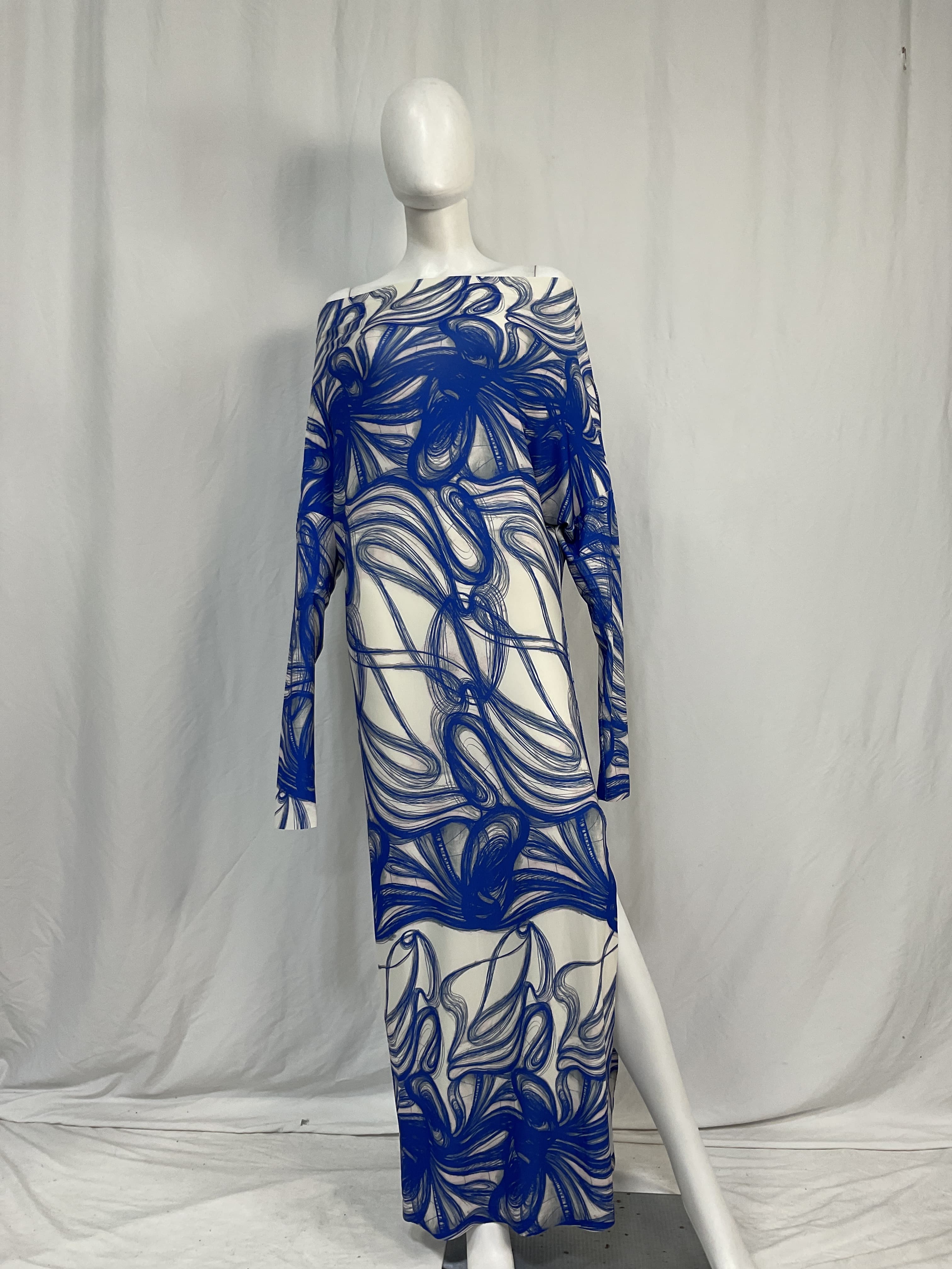 Off-The-Shoulder Printed Stretch-Jersey Maxi Dress - Image 4