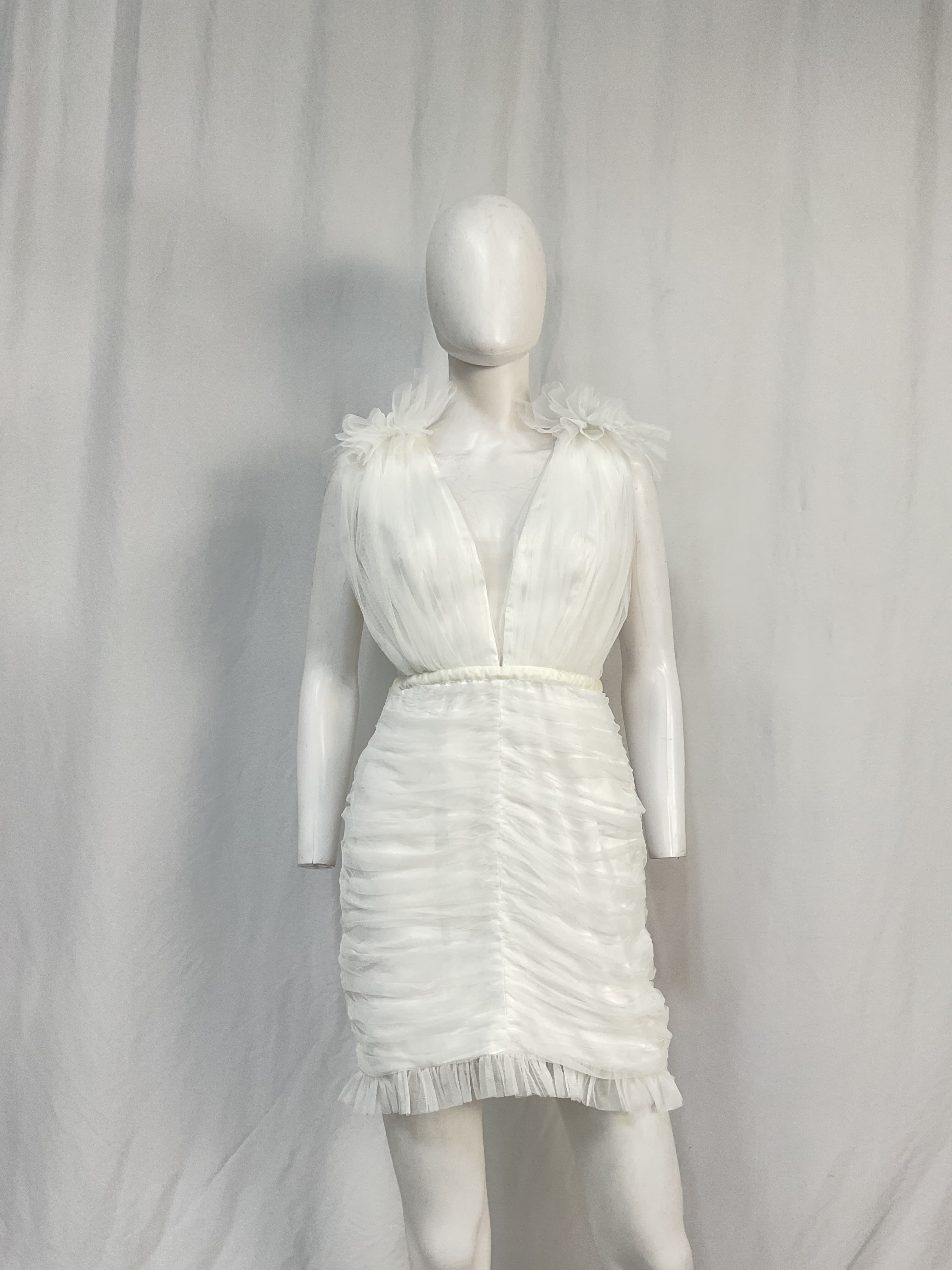 Harlie Dress In Ivory - Image 2