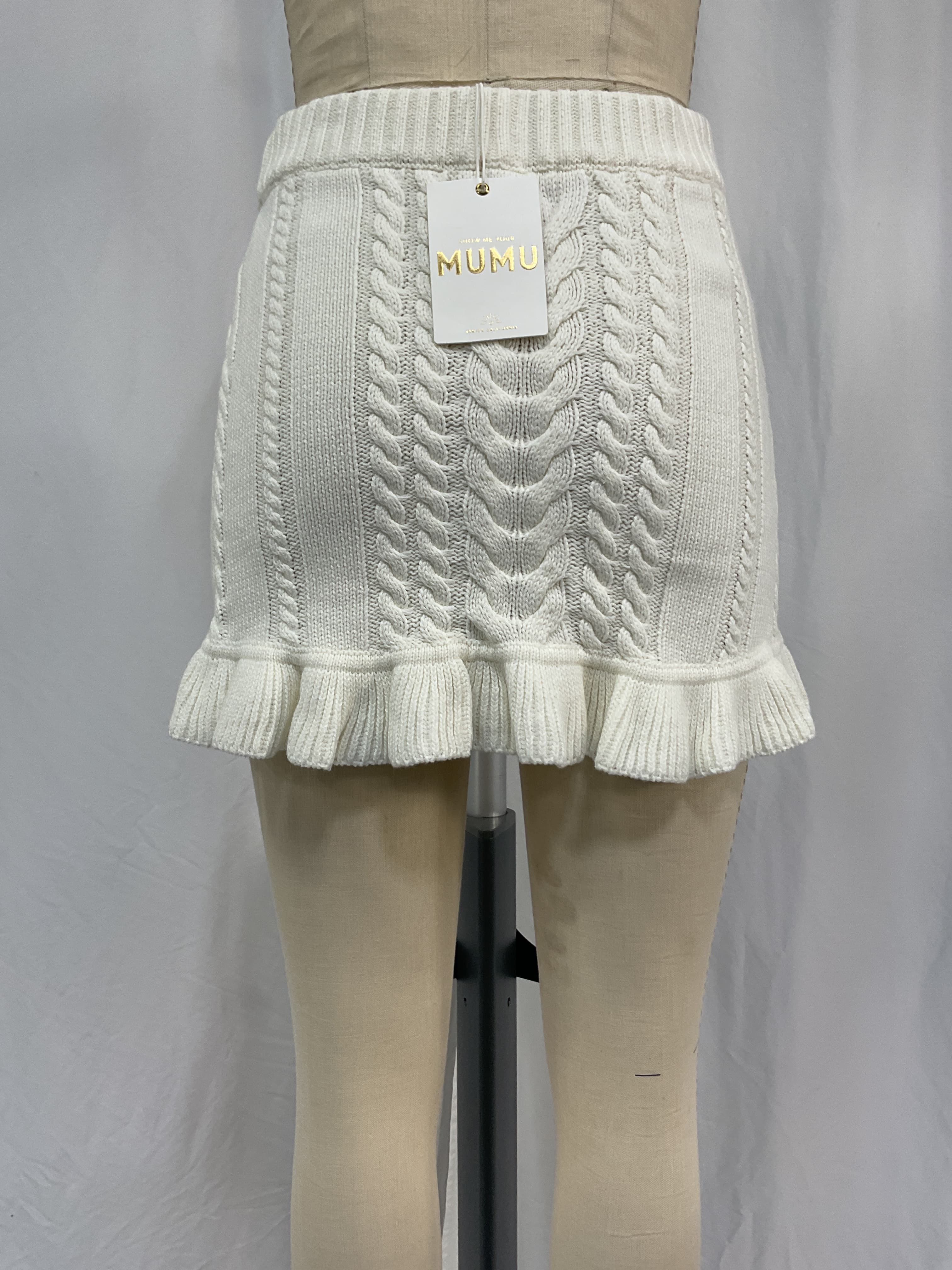 Ridley Ruffle Skirt In Cream - Image 4