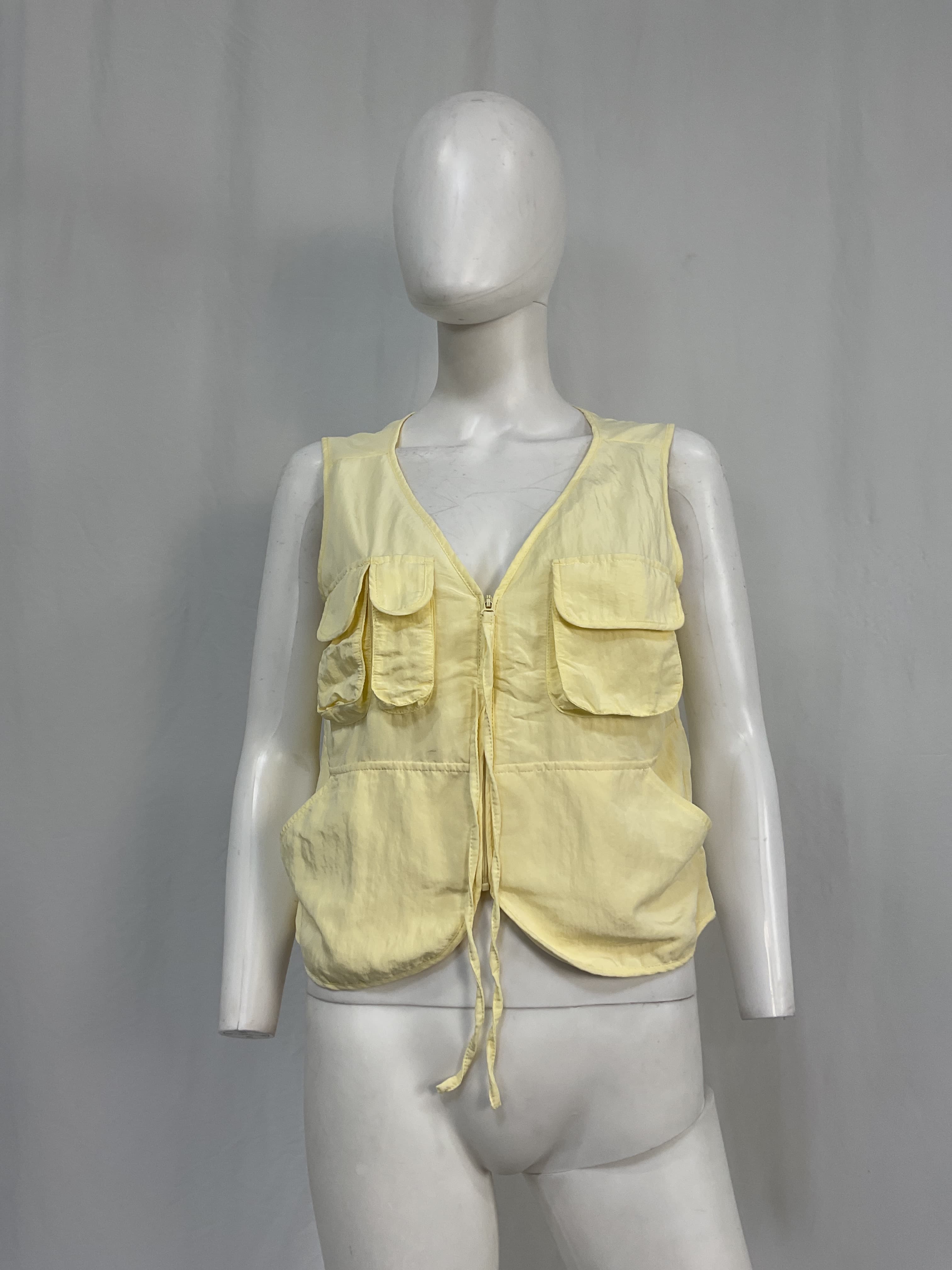 Sojinita Cargo Vest Top In Butter Yellow - Image 2