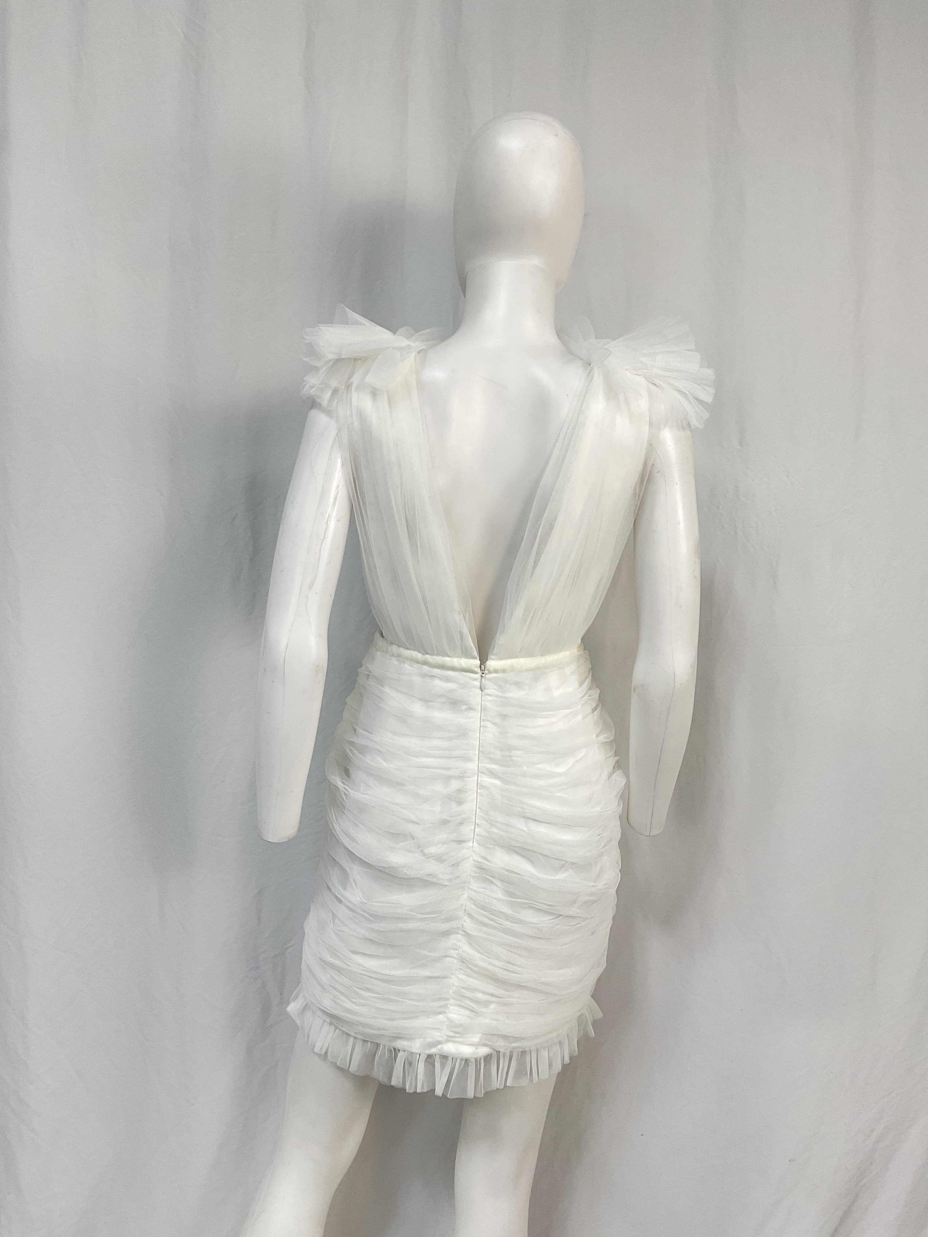 Harlie Dress In Ivory - Image 3