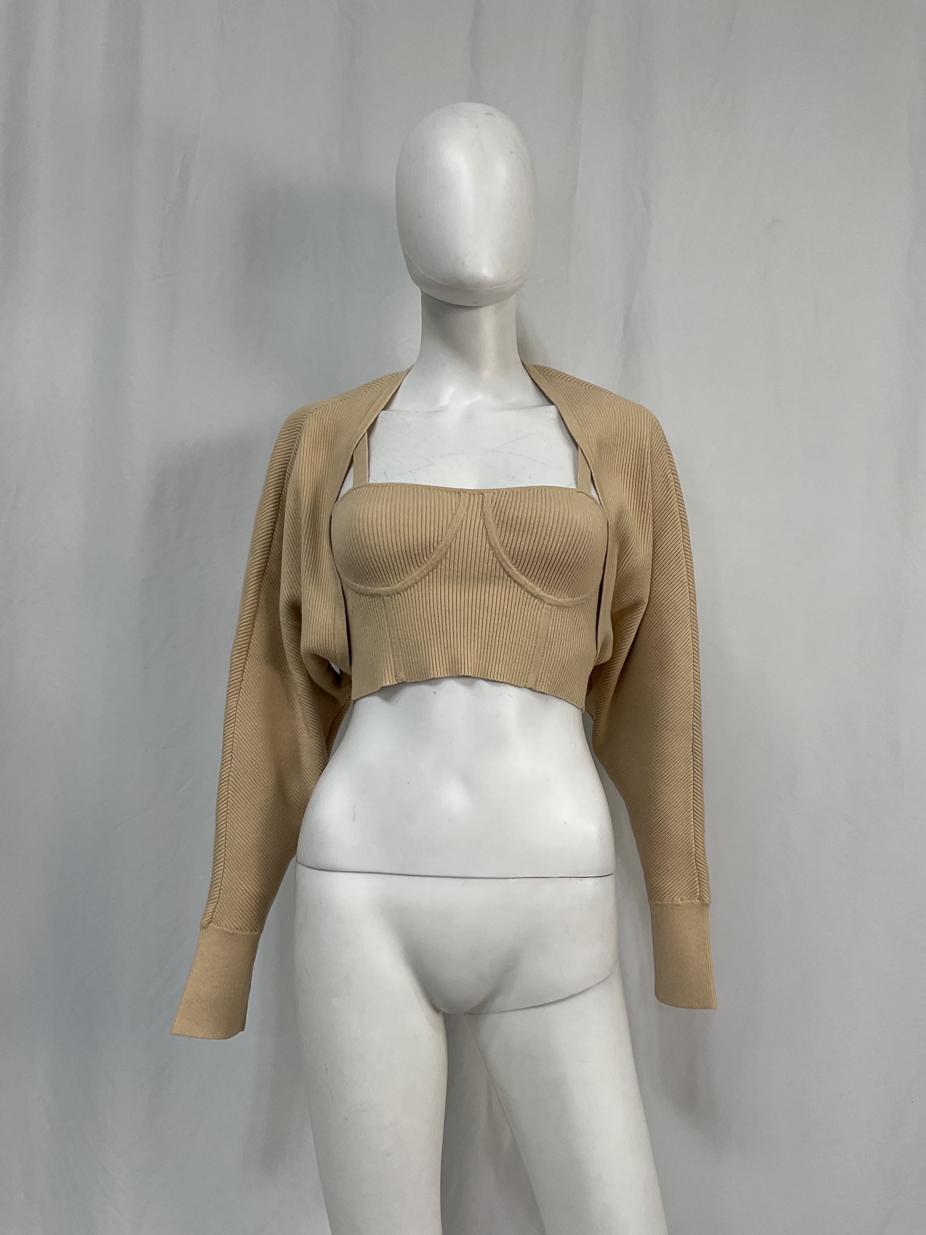 Viola Recycled Rib Shawl Cardigan - Image 2