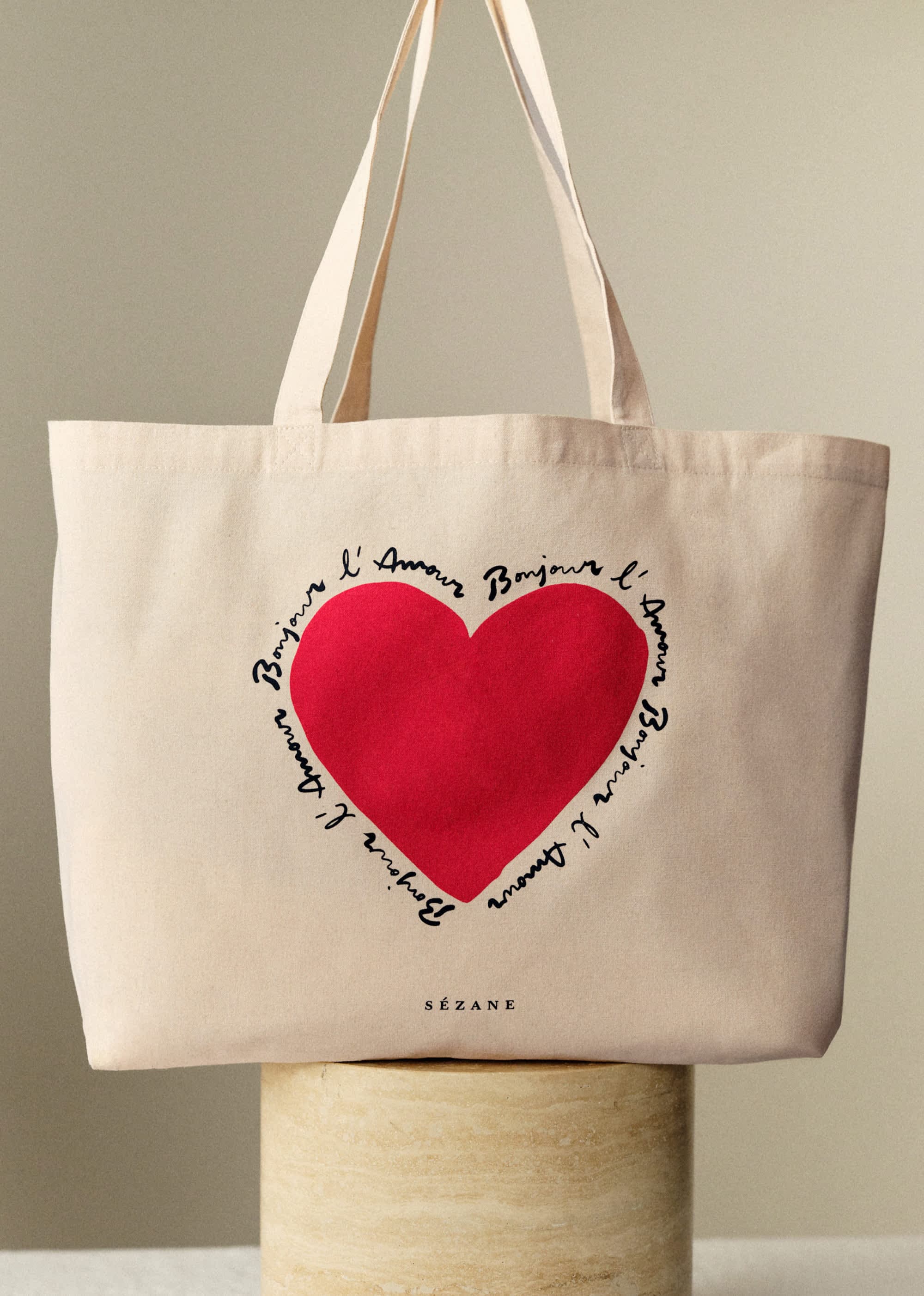 Tote Bag "bonjour L'amour" - Image 1