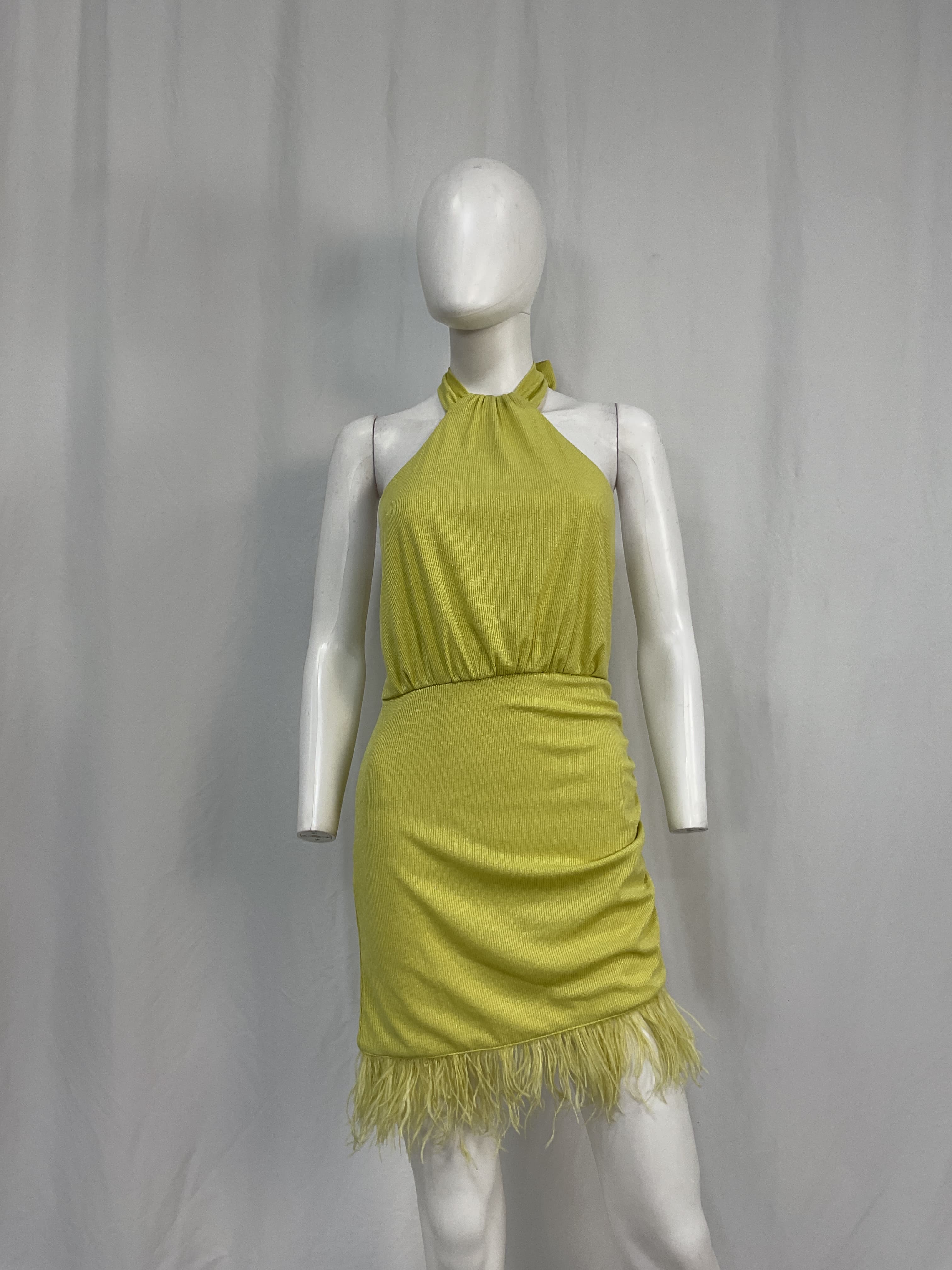 Katrin Mini Dress In Pear - Image 2