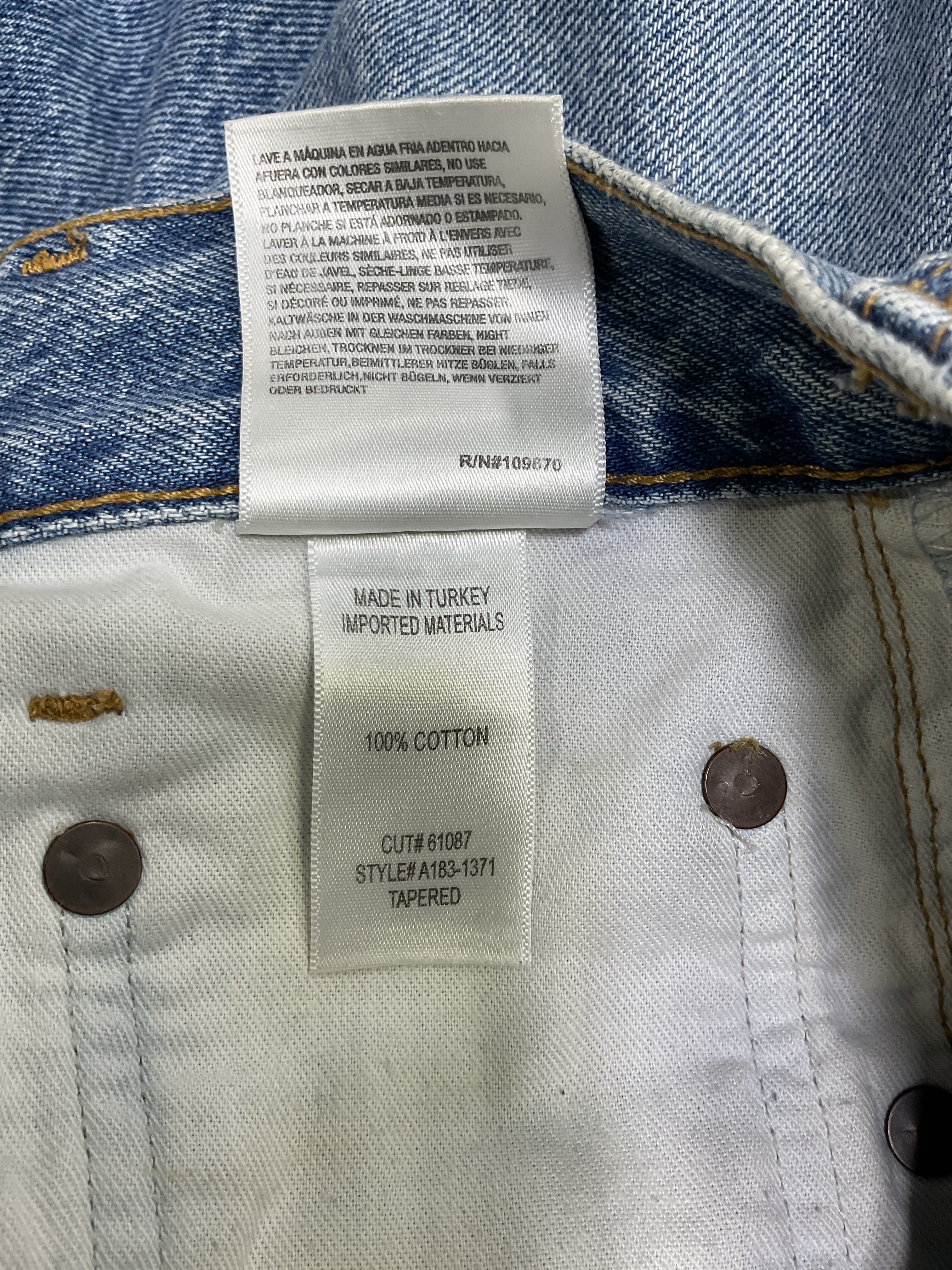 High Rise Baggy Taper Jeans - Image 4