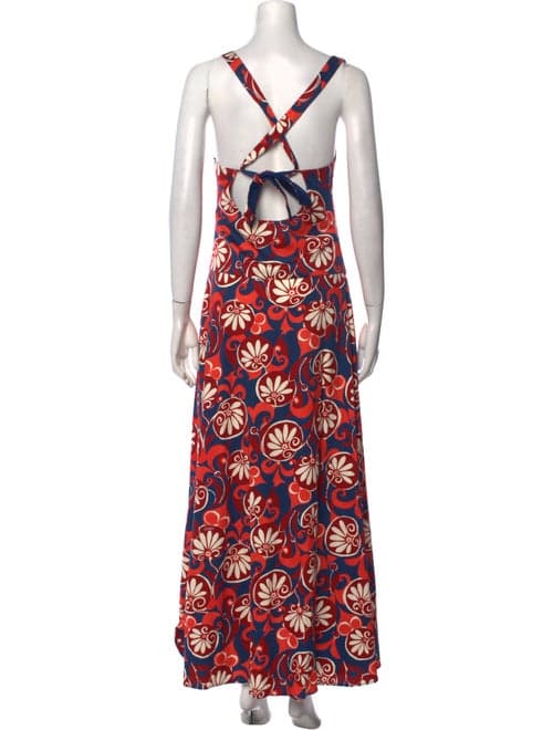 Floral Print Long Dress - Image 1