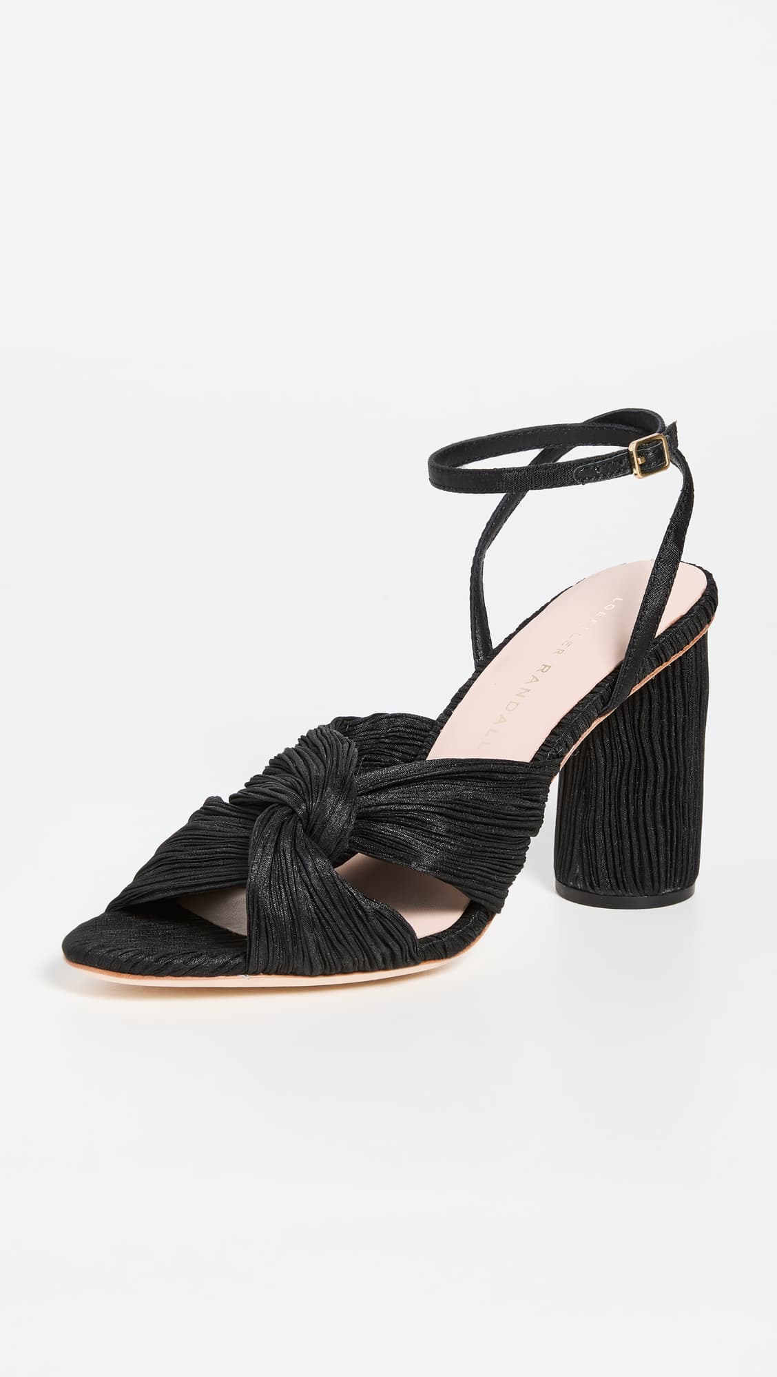 Reed Pleated Twist Sandals - Image 1