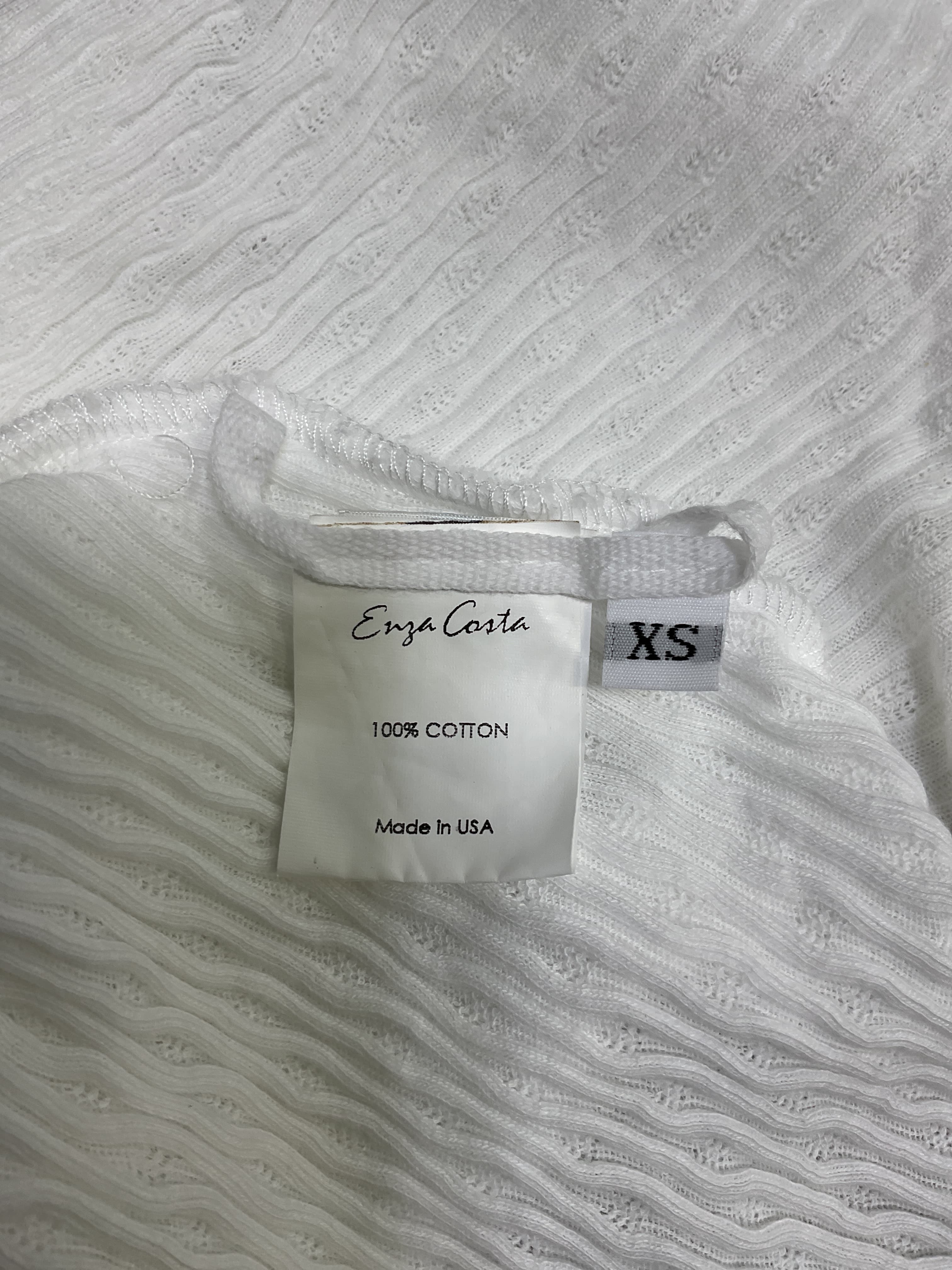 Soft Cotton Cap Sleeve Crew Top - Image 2
