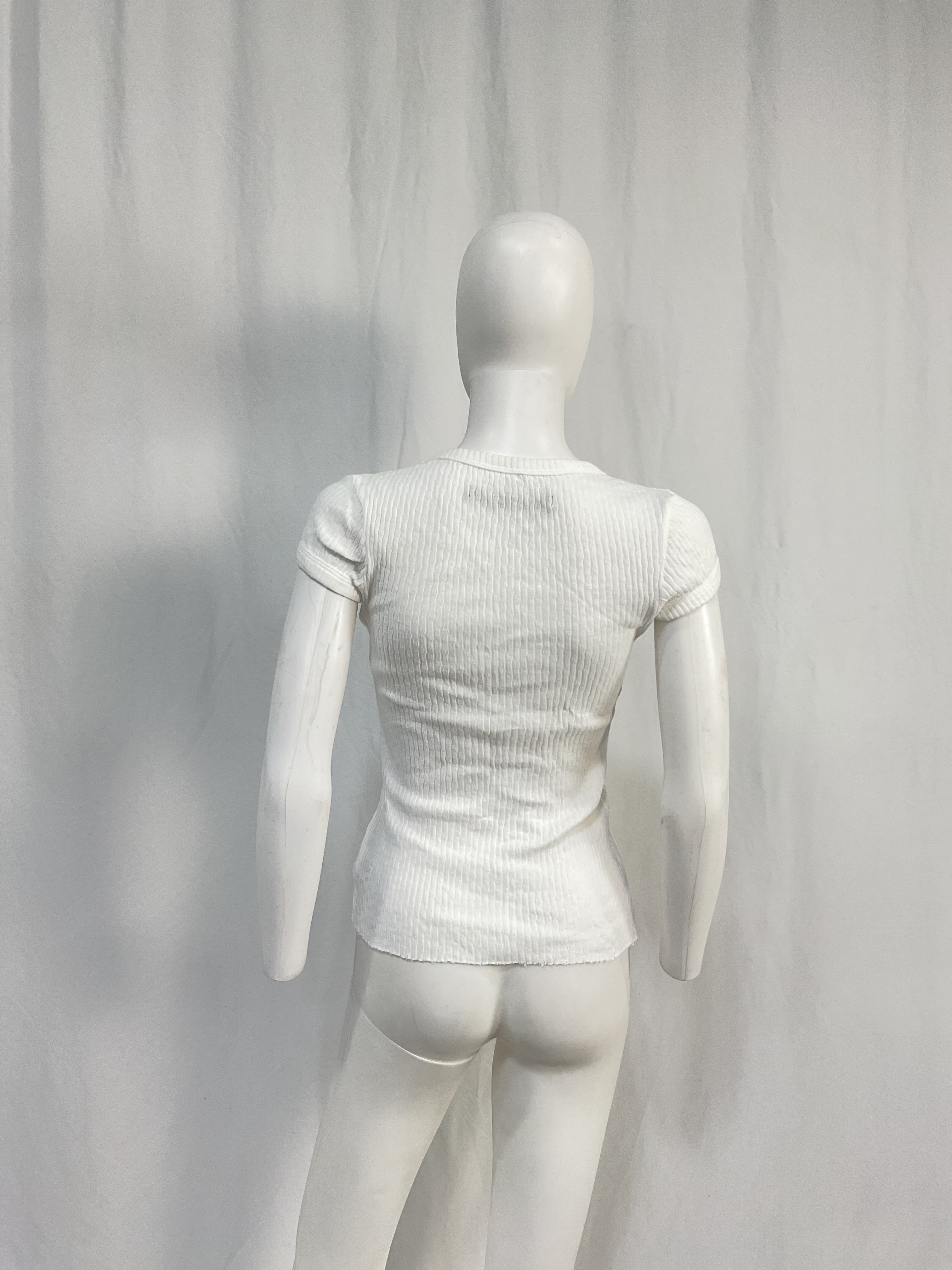Soft Cotton Cap Sleeve Crew Top - Image 3