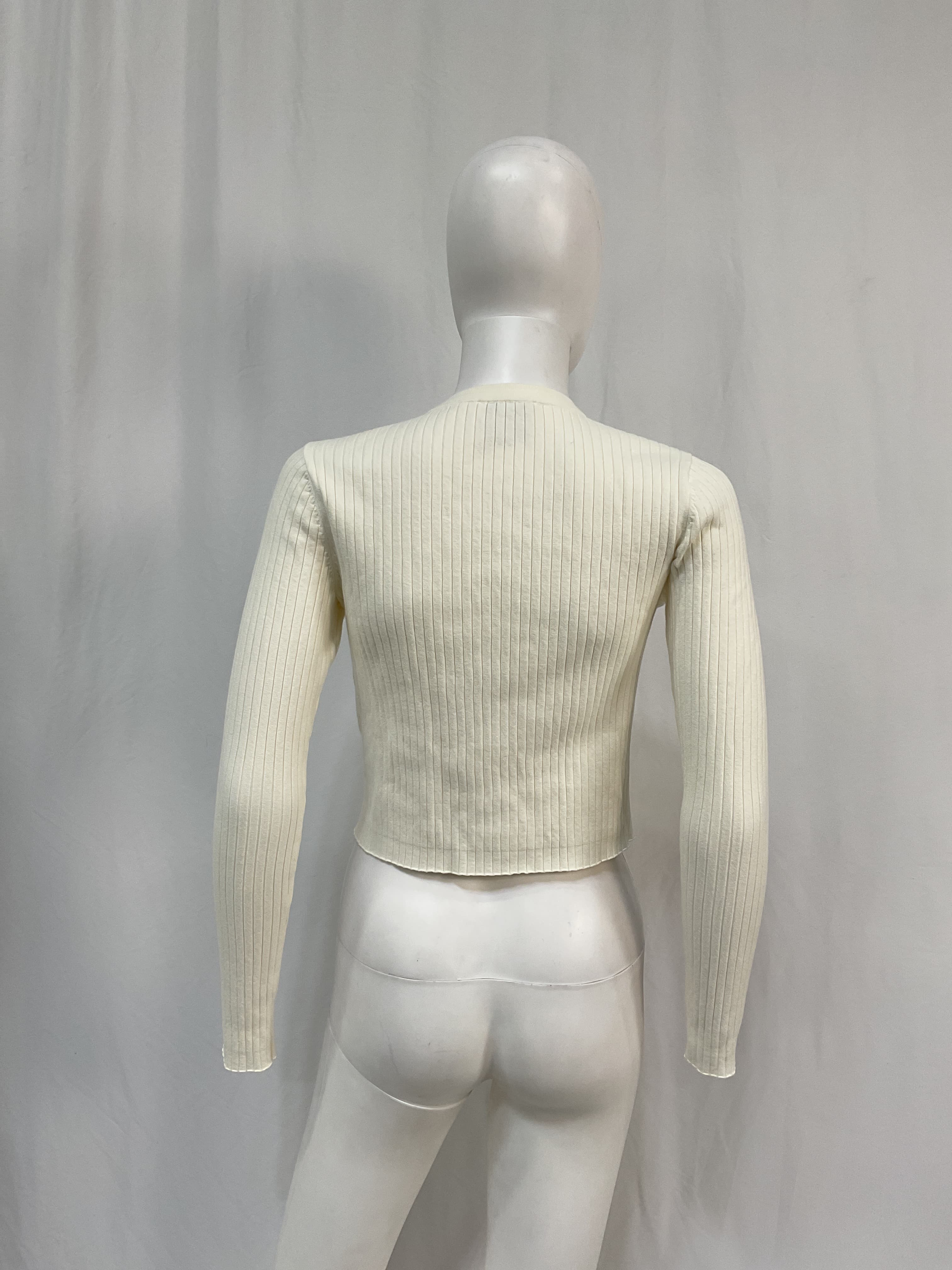 Joanne Cotton Rib-Knit Cardigan - Image 4