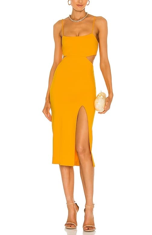 Haydon Dress In Canary Yellow - Image 1