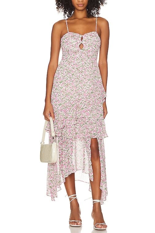 Liberty Midi Dress In Floral - Image 1