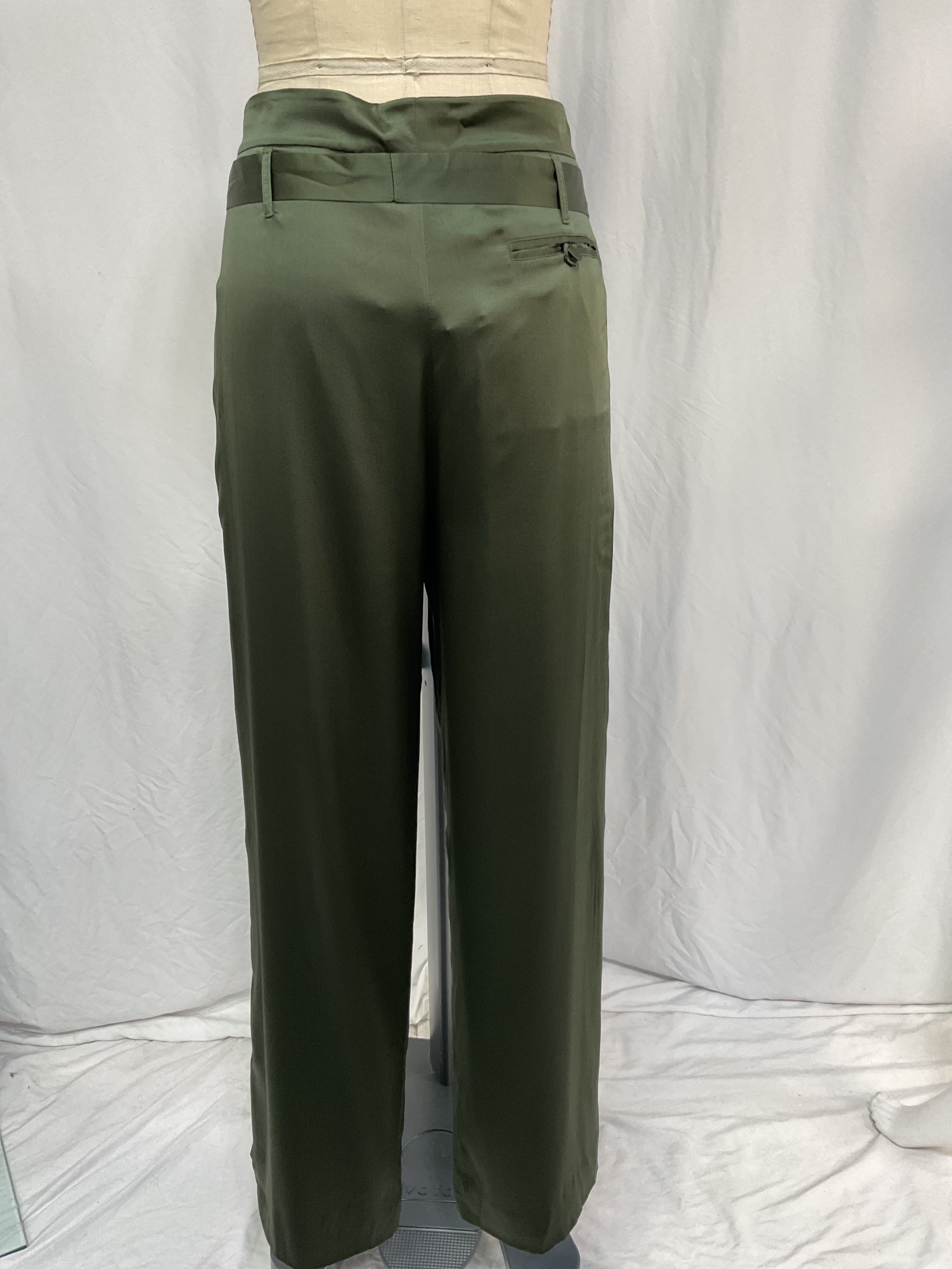 Arlet Pleated Silk-Charmeuse Wide-Leg - Image 2
