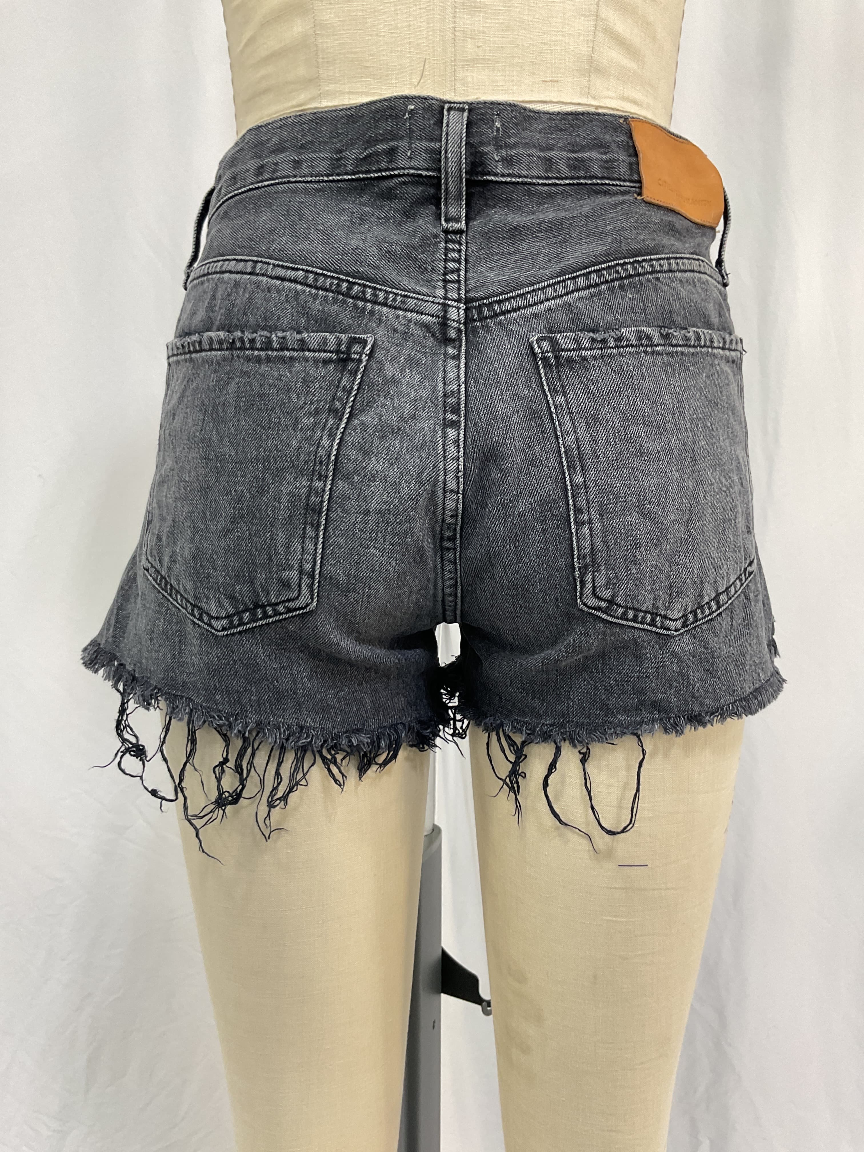Annabelle High Waist Cutoff Denim Shorts - Image 4