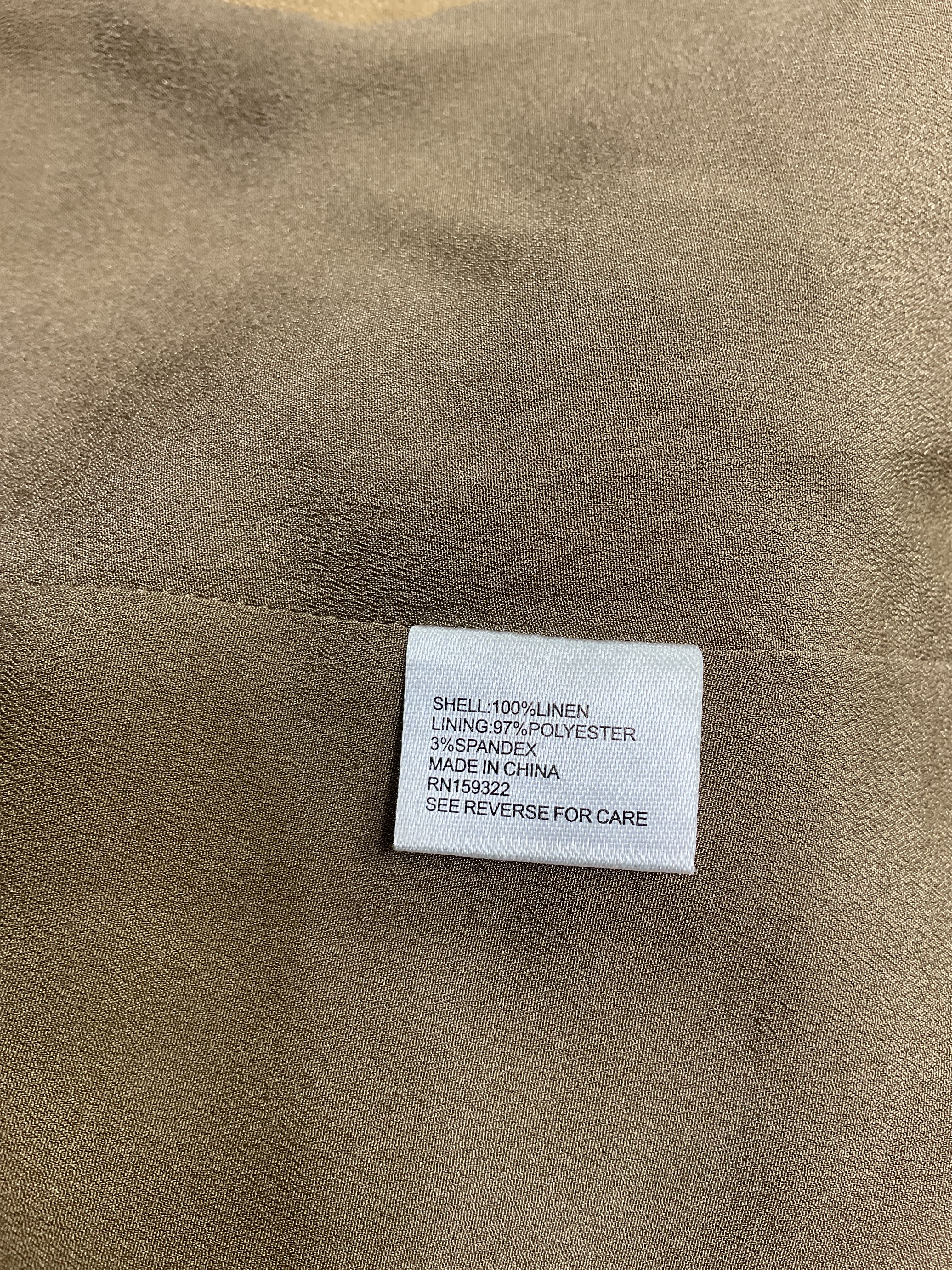 Blake Linen Blazer In Tobacco - Image 4