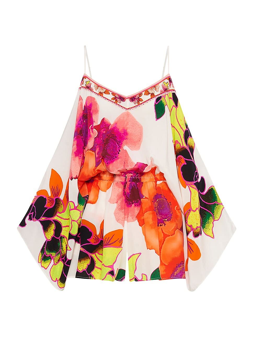 Camilla Silk Drop Shoulder Playsuit - Image 1