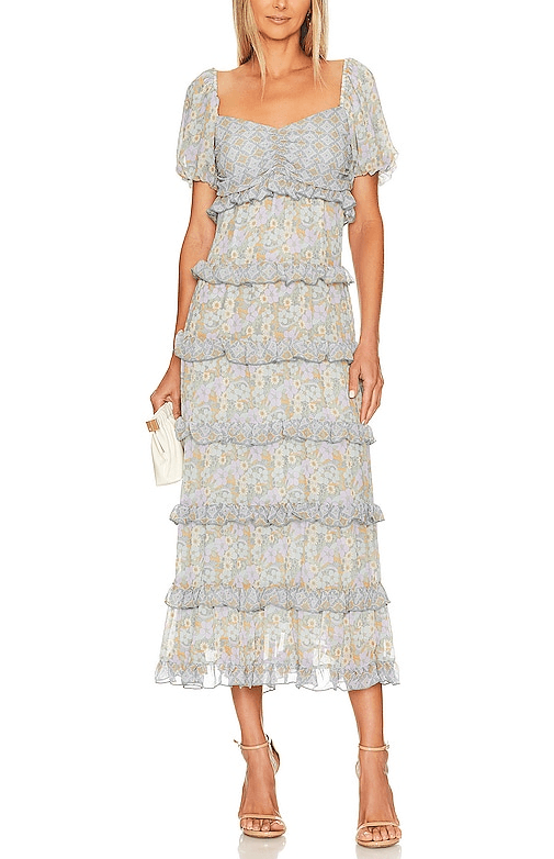 Colette Maxi Dress In Primrose Print - Image 1