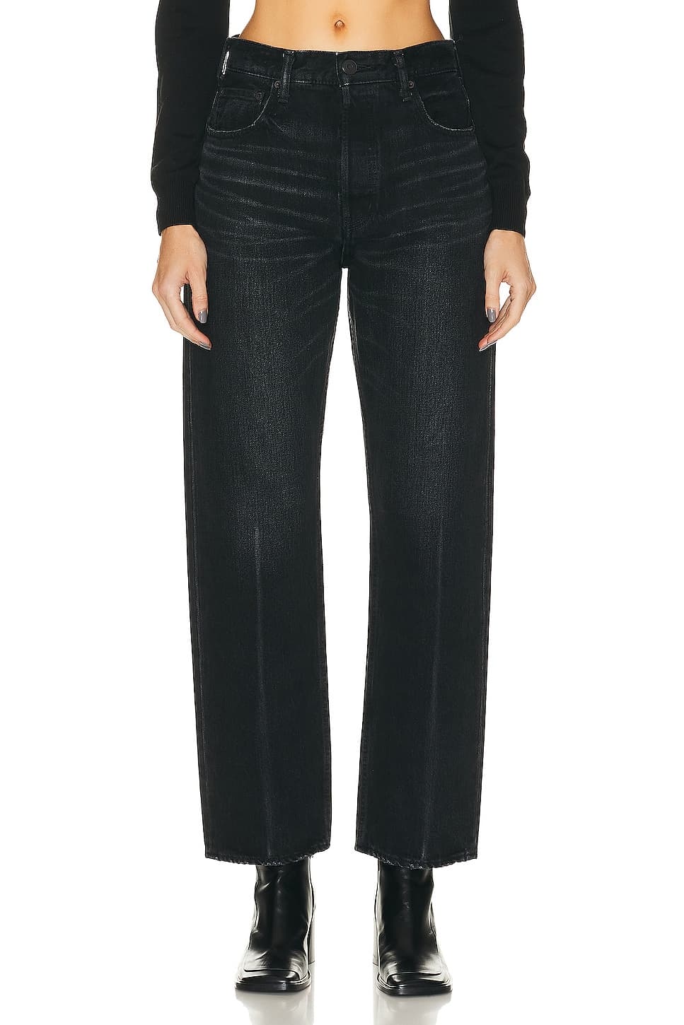 Murrieta Wide Straight Leg In Black - Image 1