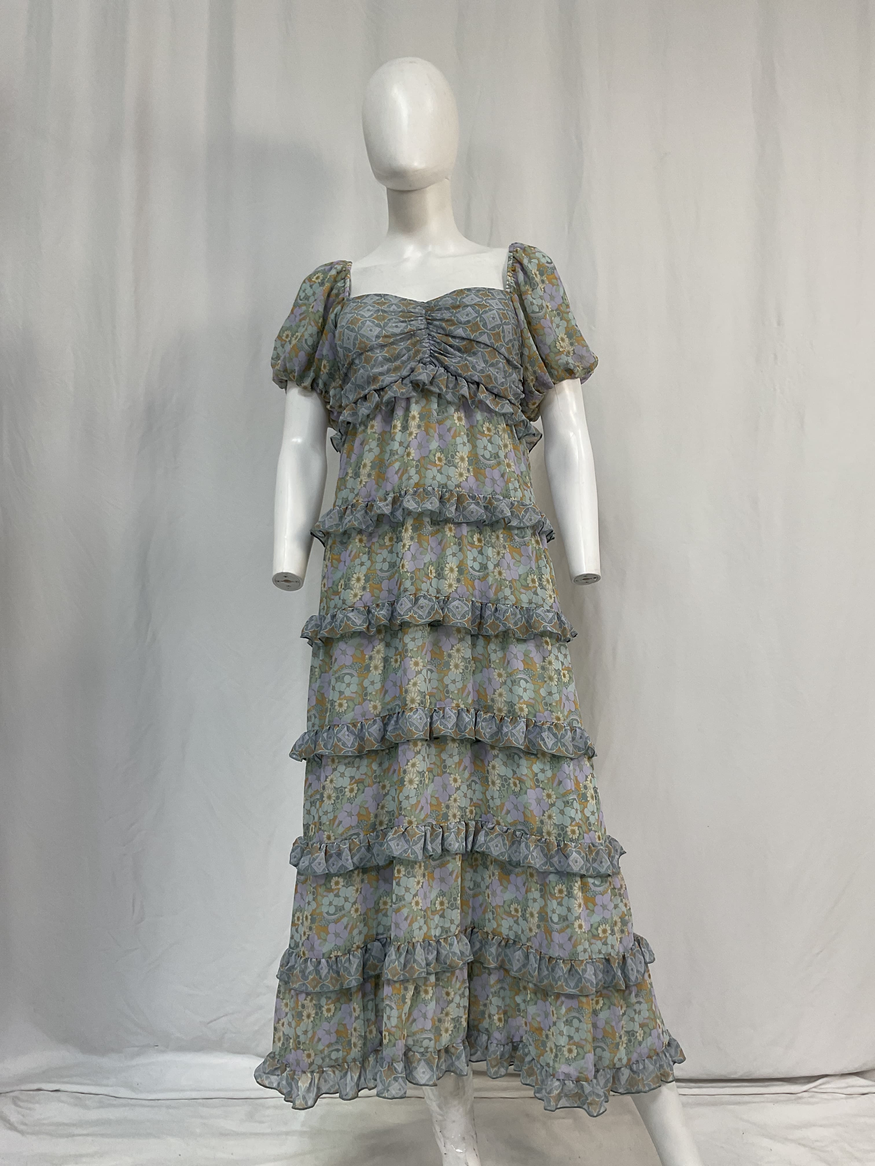 Colette Maxi Dress In Primrose Print - Image 2